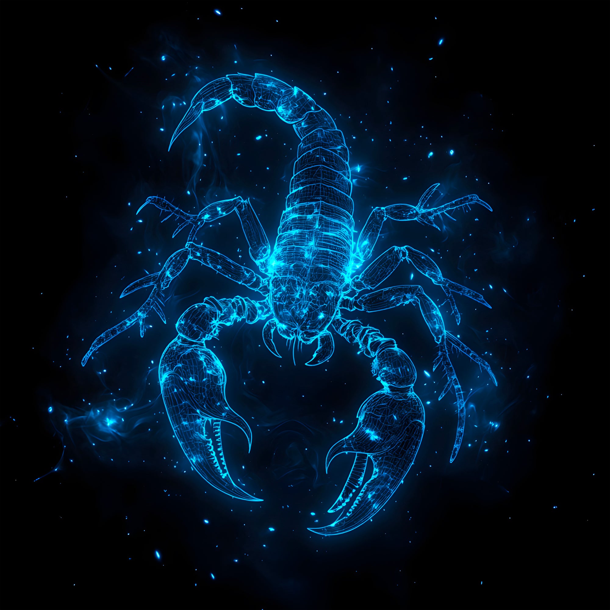 Tableau Signe Astrologique Scorpion Minimaliste - Décoration Murale - Fabulartz.fr