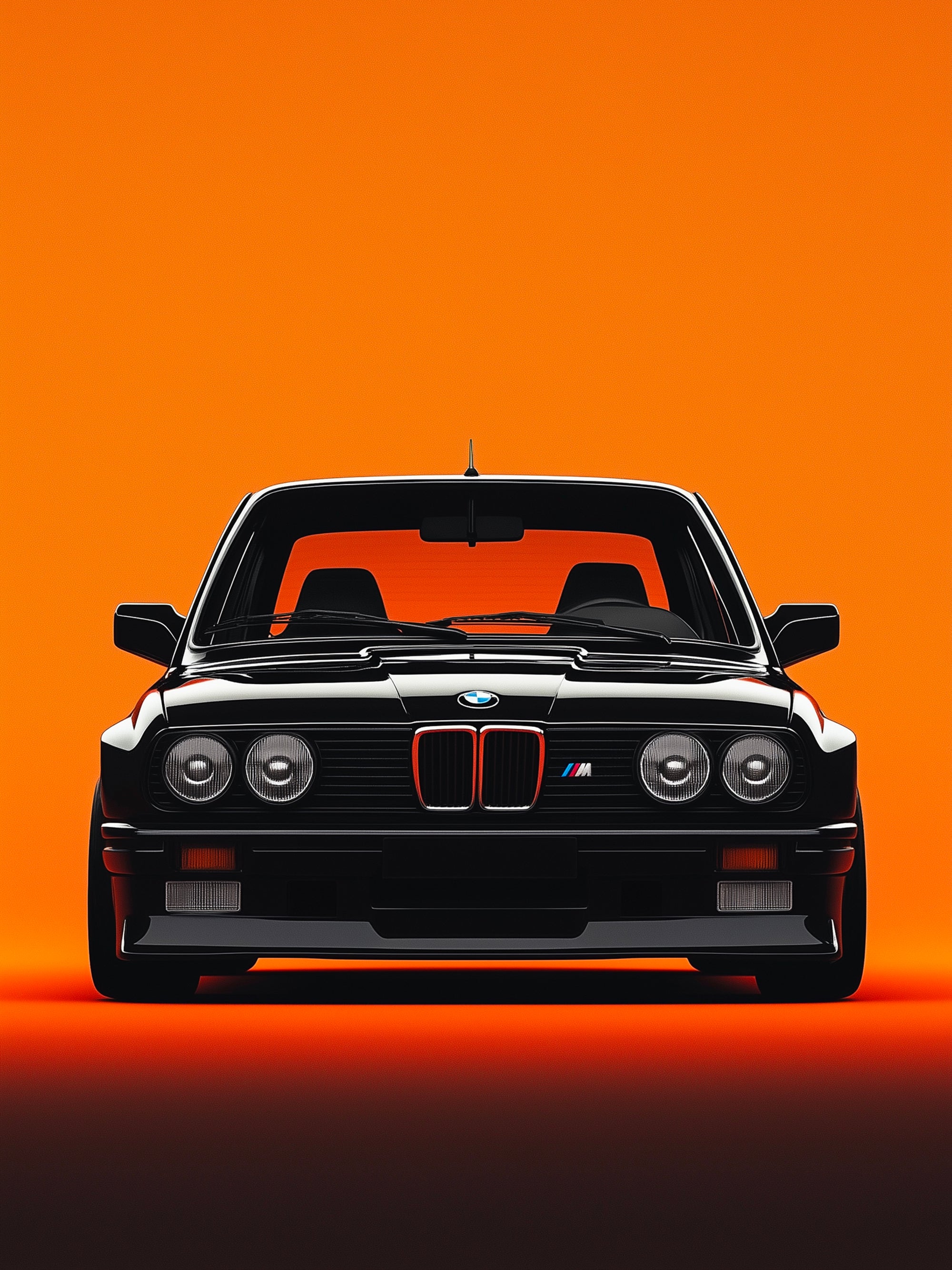 Tableau BMW Classique Orange - Cadre Mural Moderne - Fabulartz.fr