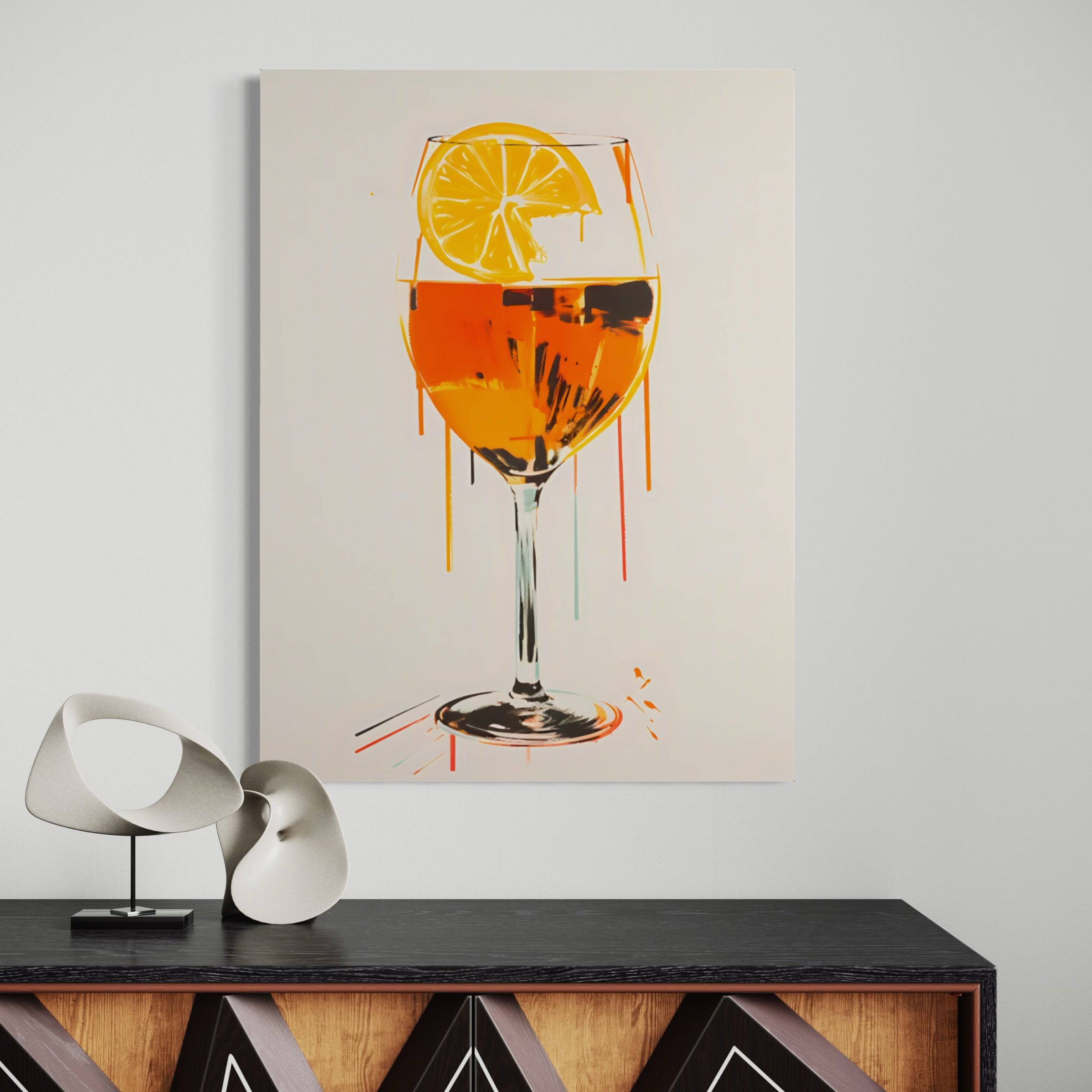 Aperitif Glass | Tableau Apéritif Déco Pop Art - Fabulartz.fr