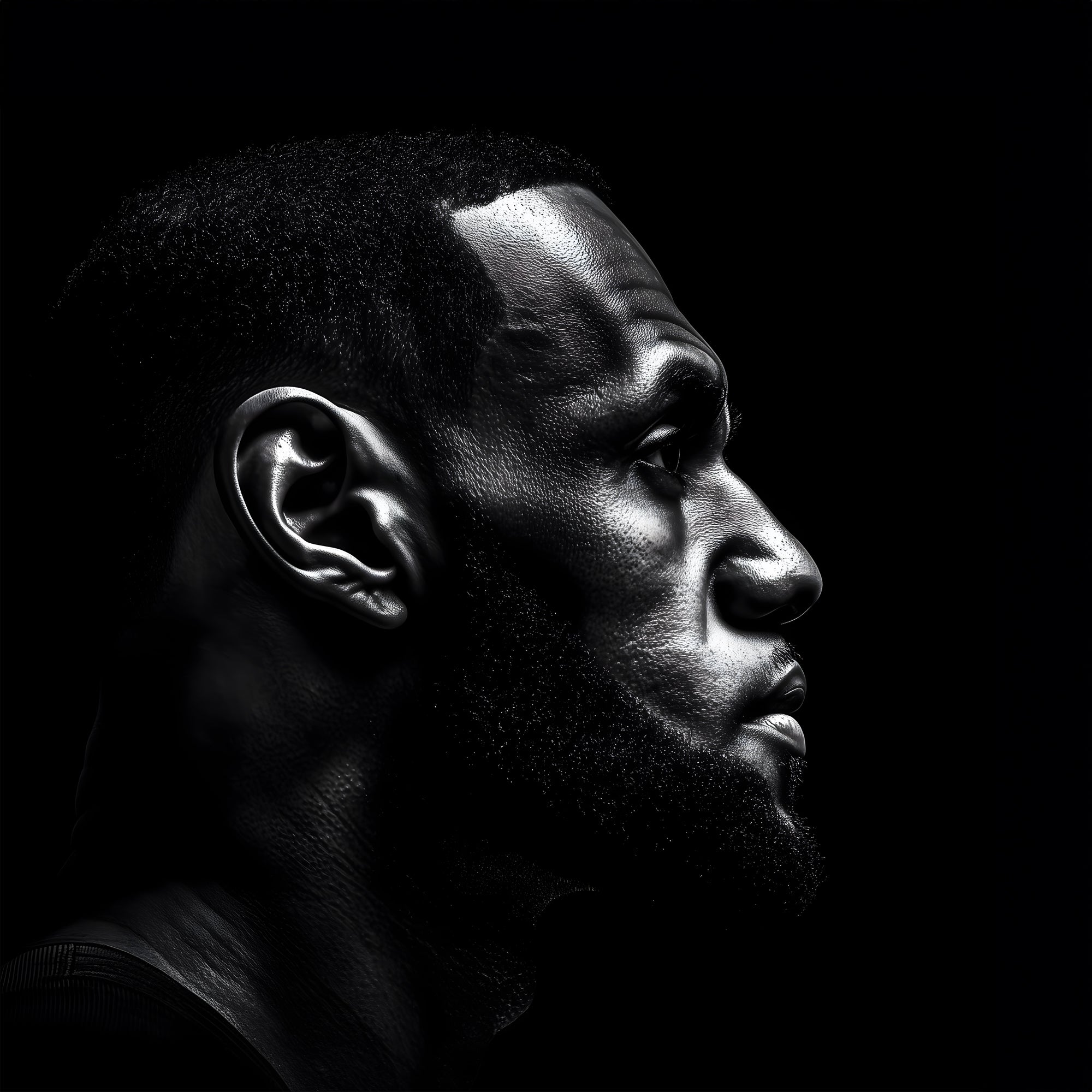 Tableau NBA LeBron James Portrait – Cadre Déco Moderne - Fabulartz.fr