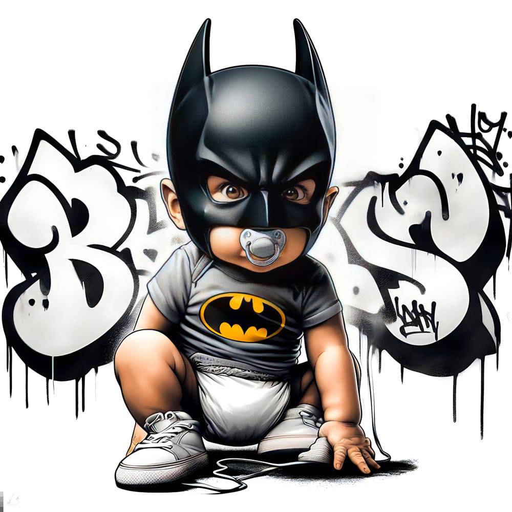 Baby Batman - Tableau Enfant - Fabulartz.fr 