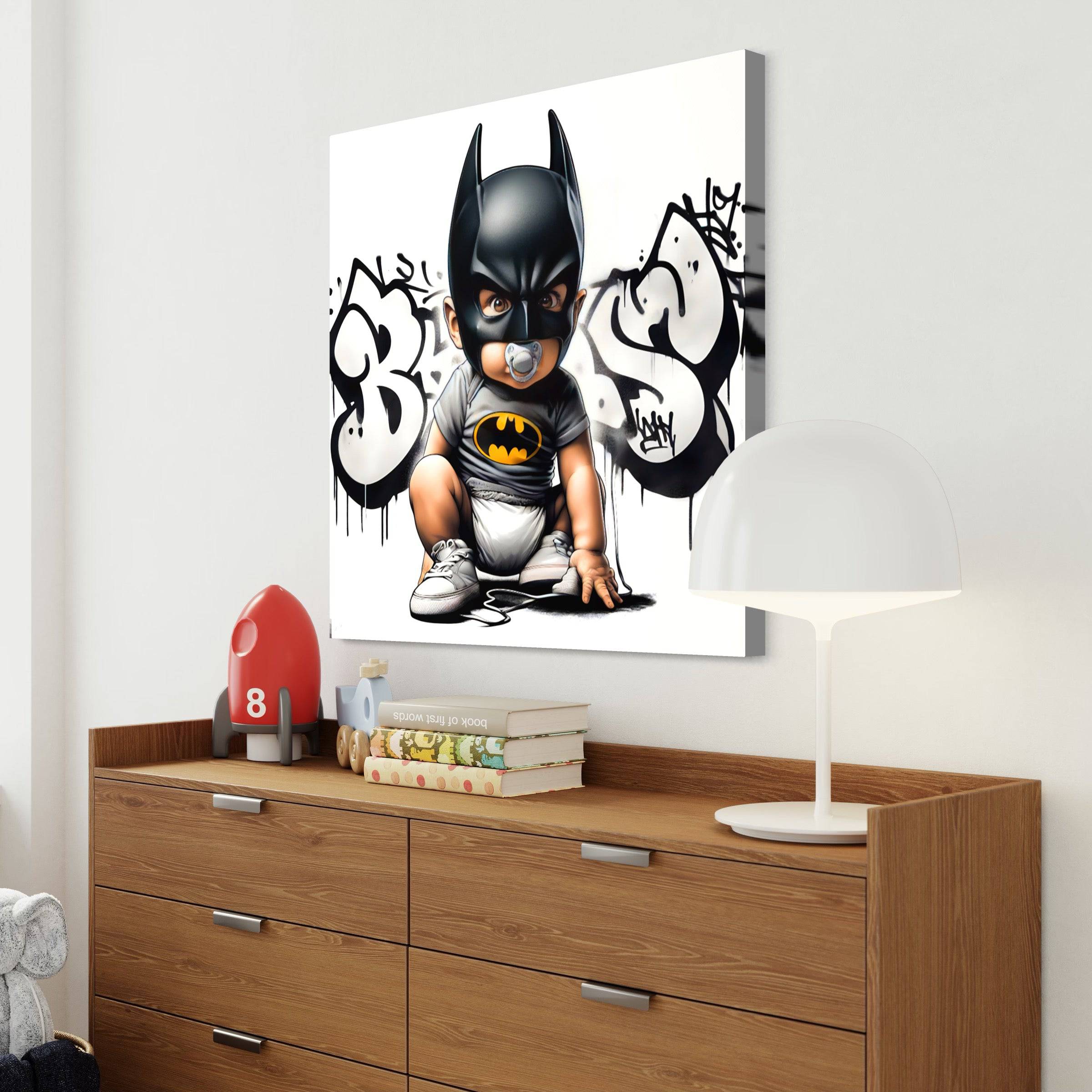 Baby Batman - Tableau Enfant - Fabulartz.fr 