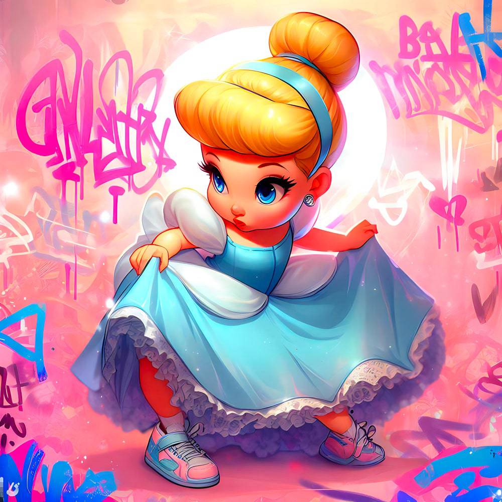 Baby Cendrillon - Tableau Enfant - Fabulartz.fr