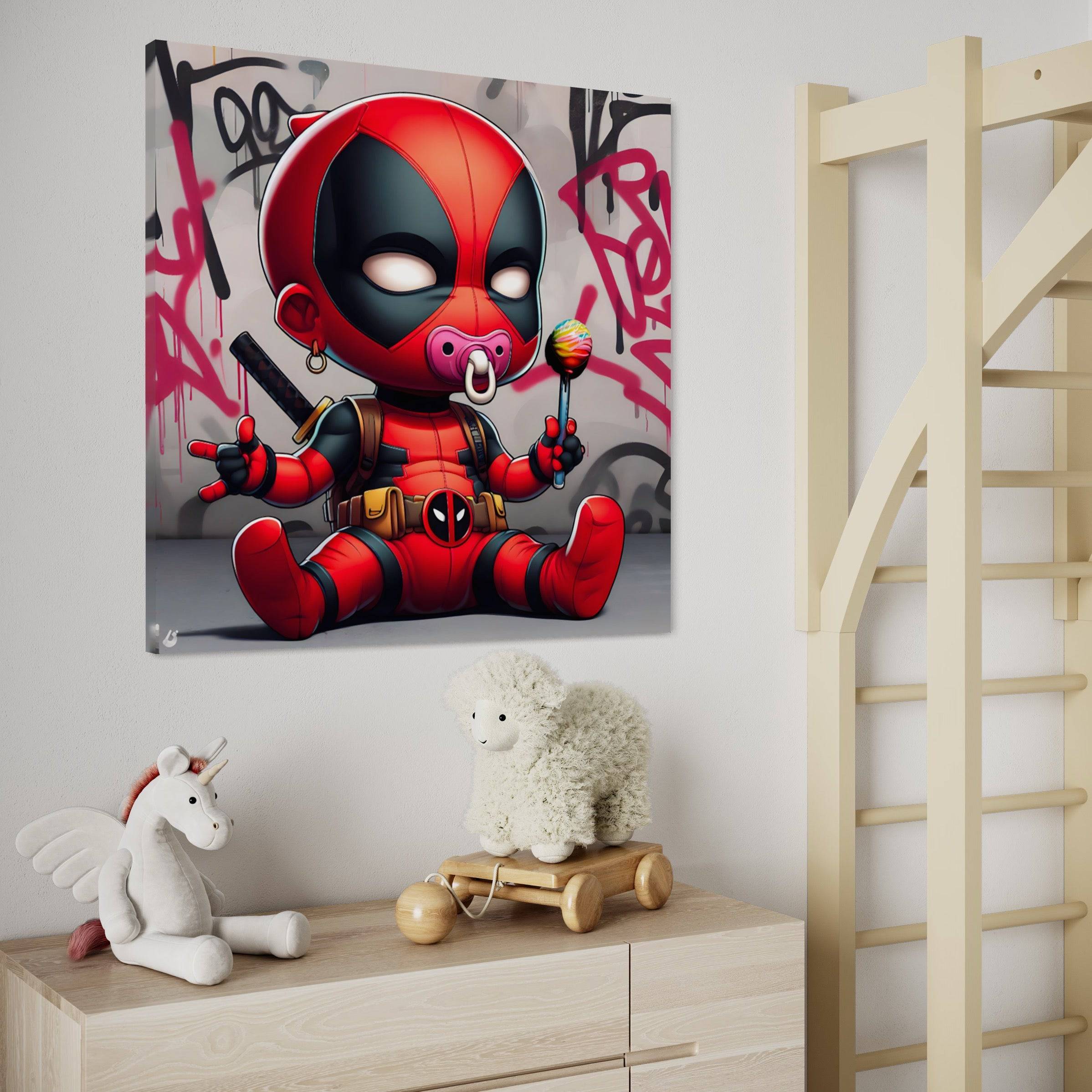 Baby Deadpool - Tableau Enfant - Fabulartz.fr