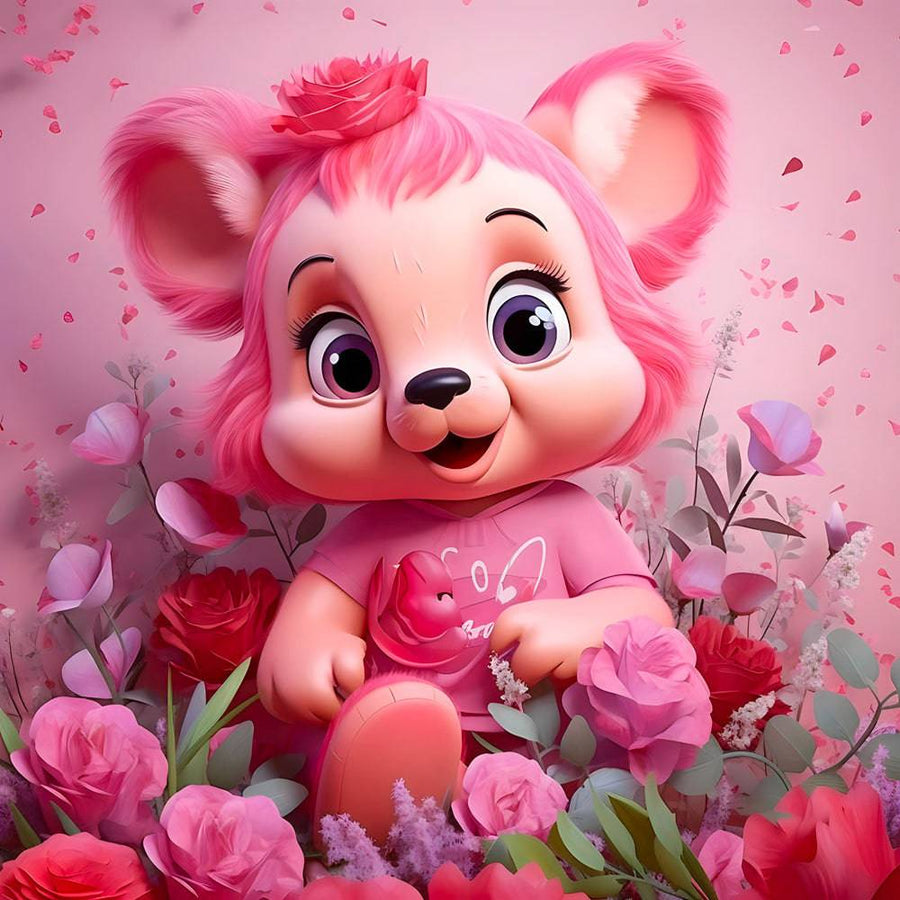 Tableau Enfant Baby Dog - Décoration Murale Mignonne