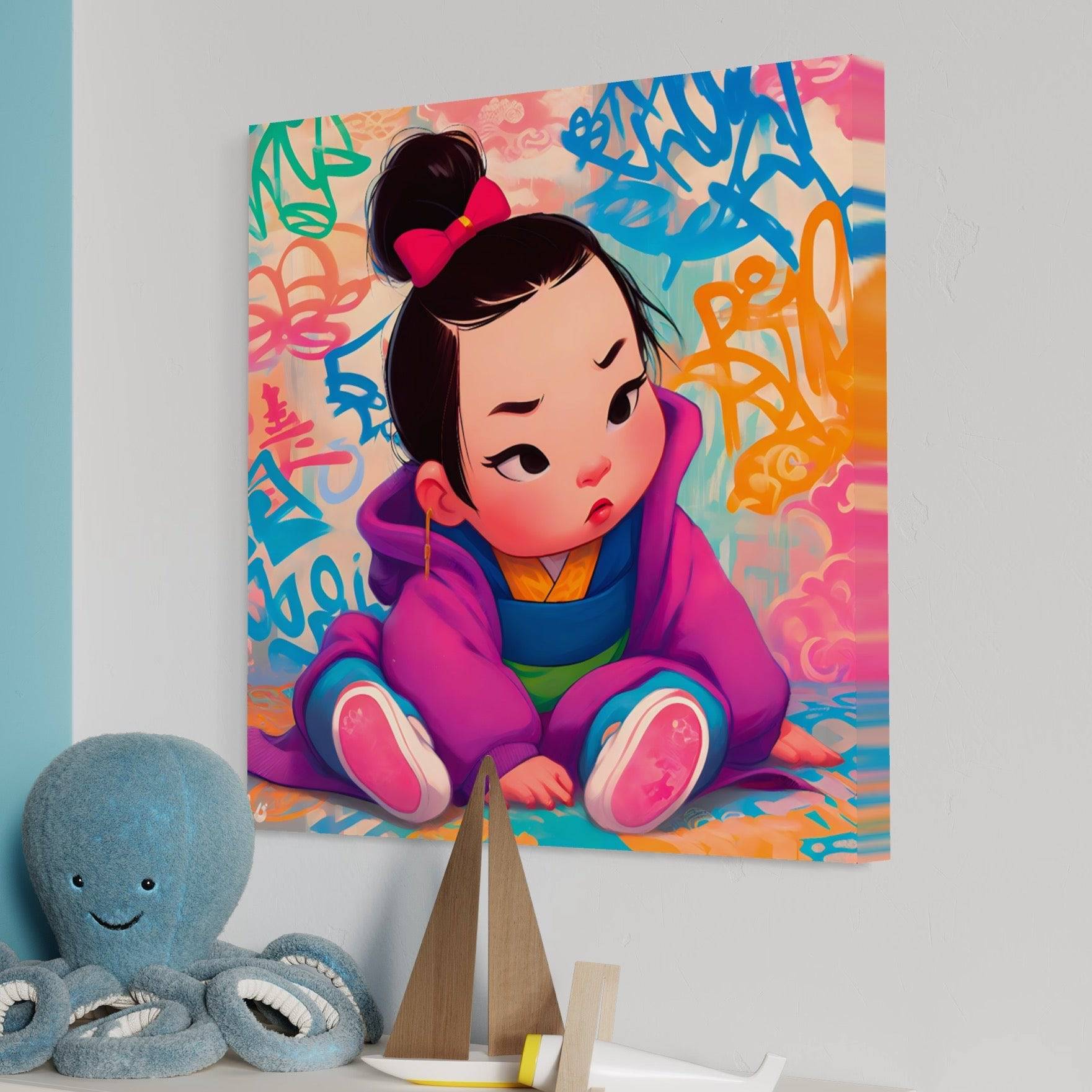 Baby Mulan - Tableau Enfant - Fabulartz.fr 