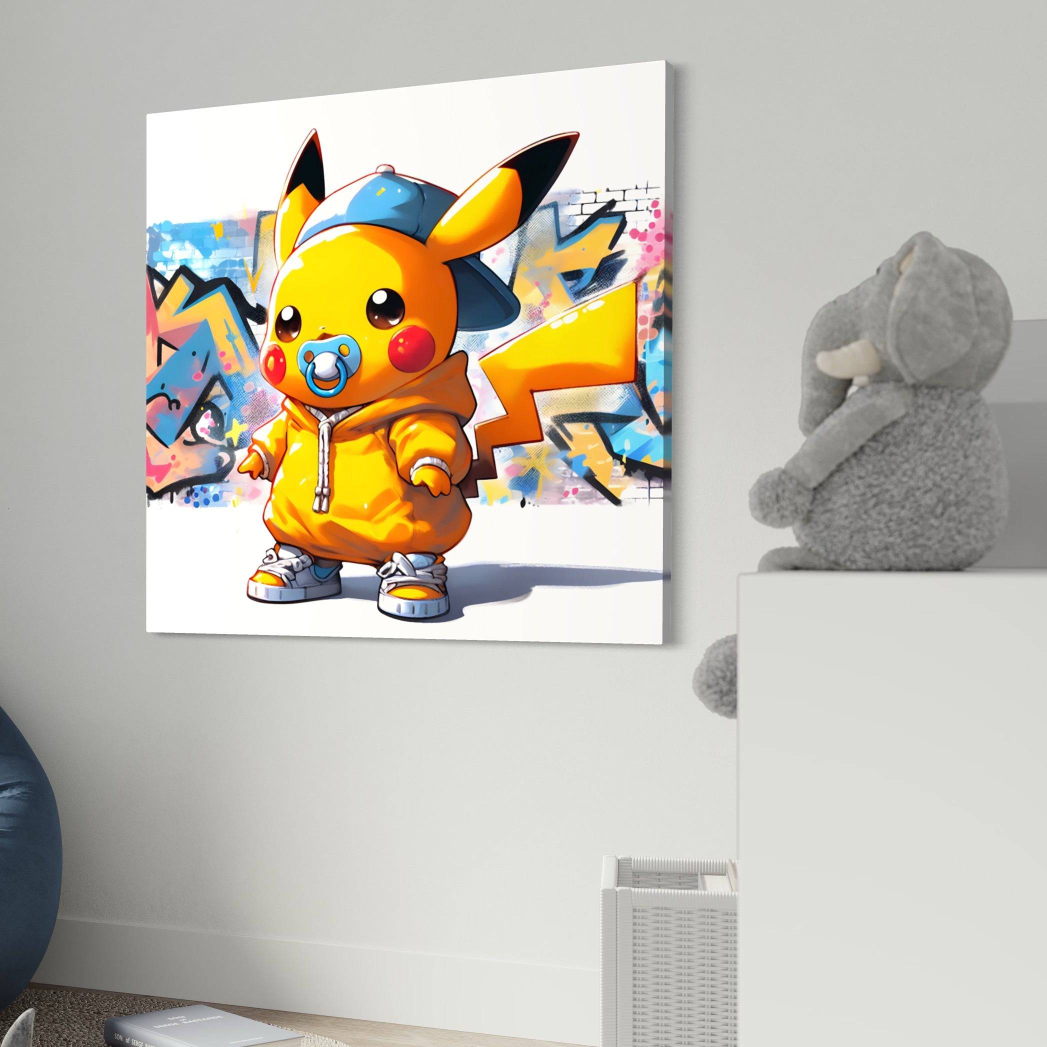 Baby Pikachu - Tableau Enfant - Pokemon - Fabulartz.fr 