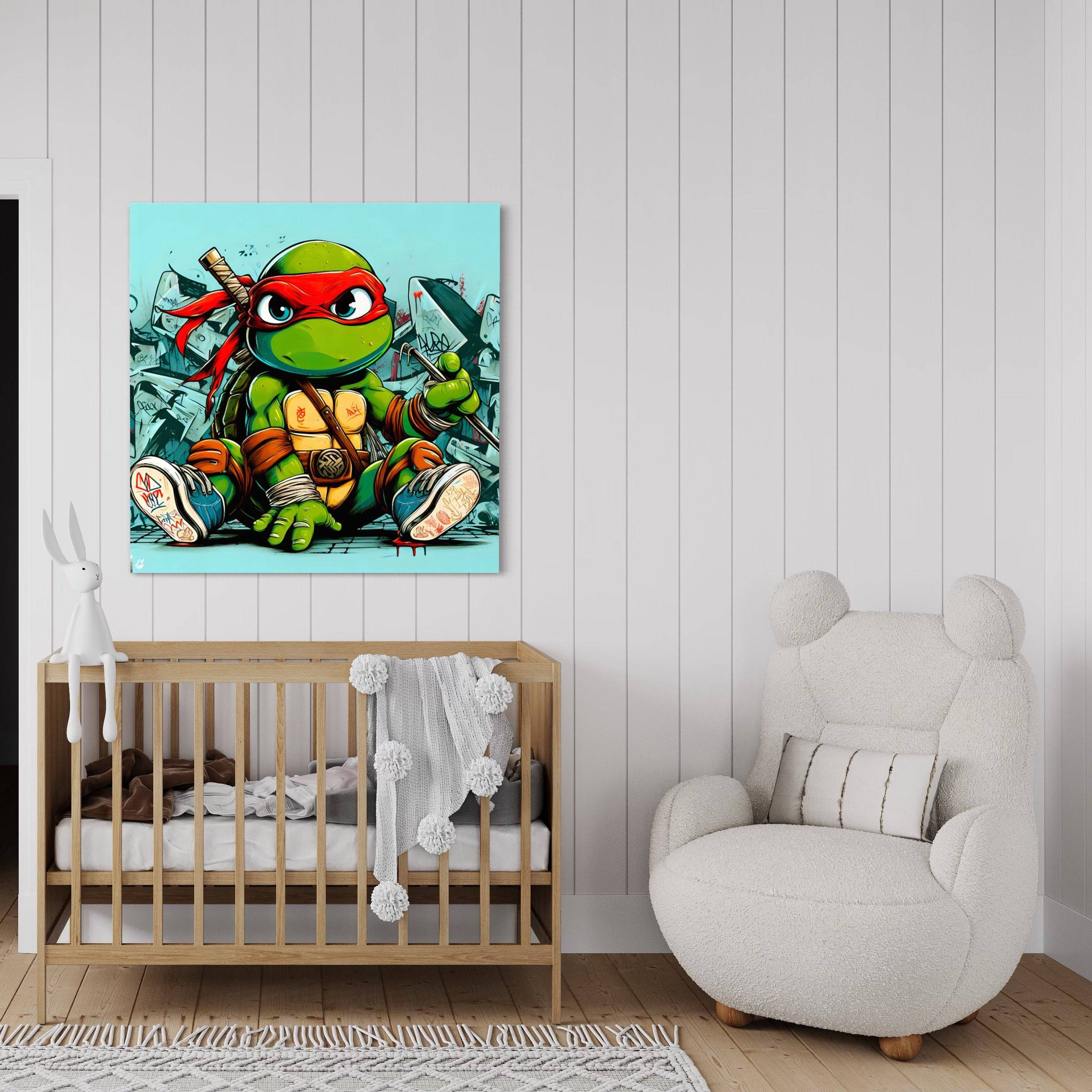 Baby Tortue Ninja - Tableau Enfant - Fabulartz.fr