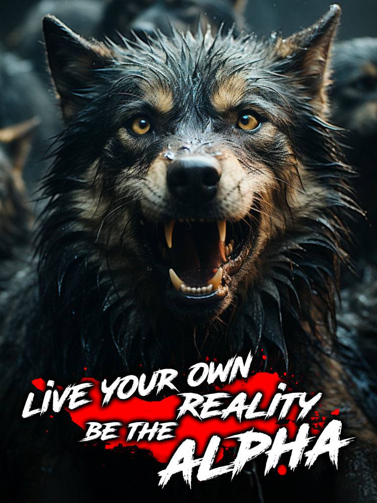 Be The Alpha | Tableau Loup Motivation - Fabulartz.fr