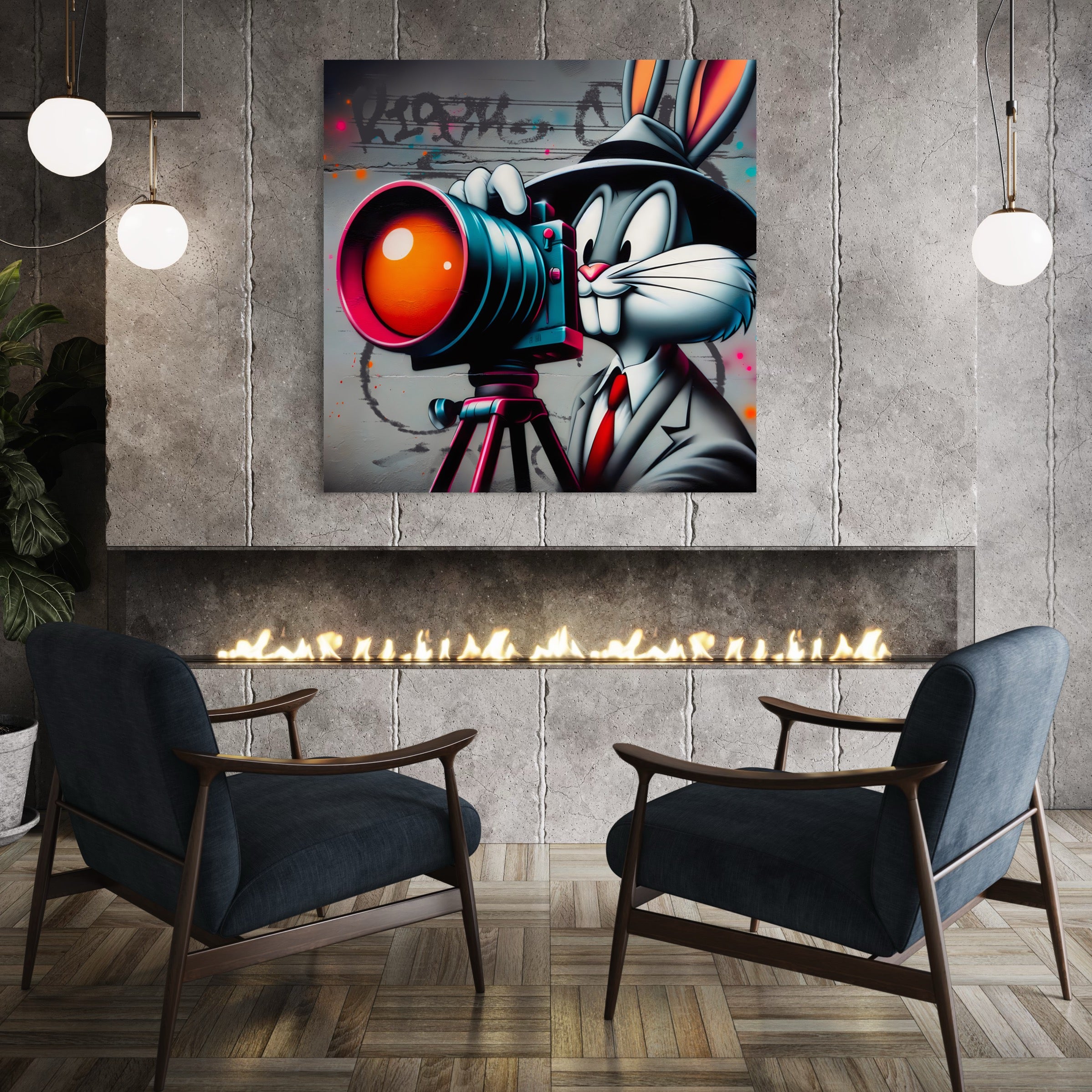 Bugs Bunny Camera - Tableau Pop Art - Fabulartz.fr