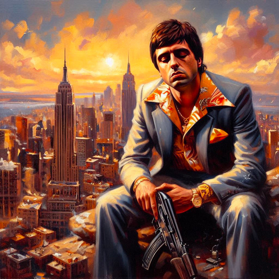Quadro Mafia - Tony Montana L'Ambitieux - Decorazione murale