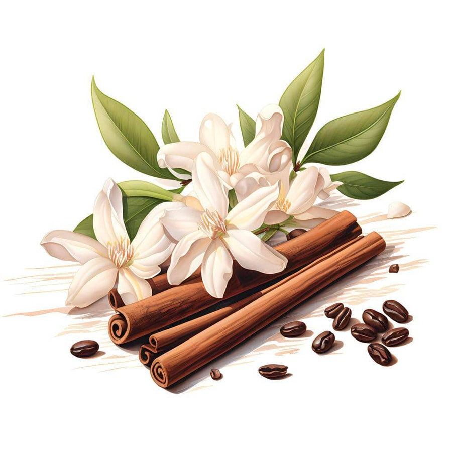 Tableau Cuisine "Cannelle et Fleur" - Décoration Murale Élégante