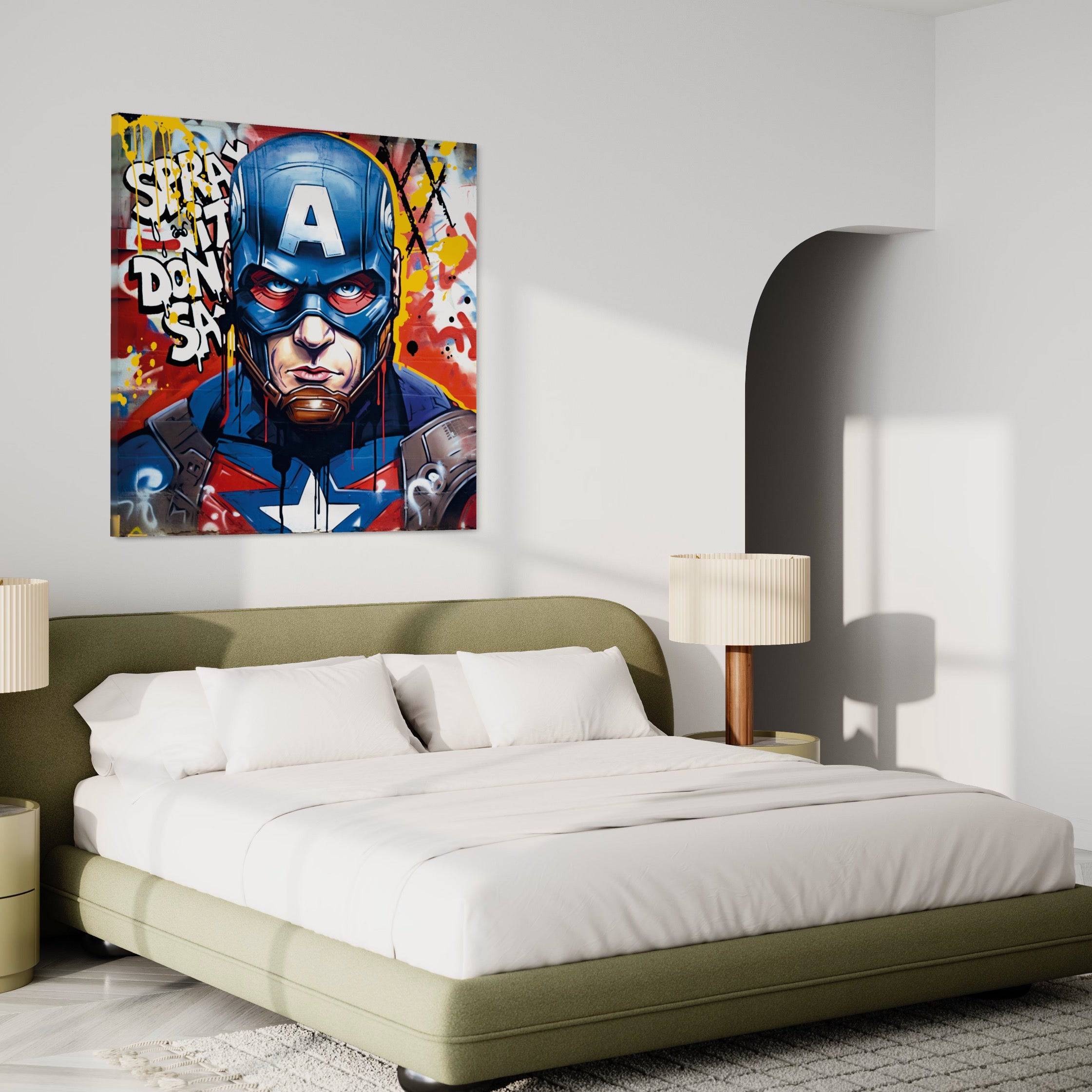Captain America - Tableau Pop Art - Fabulartz.fr