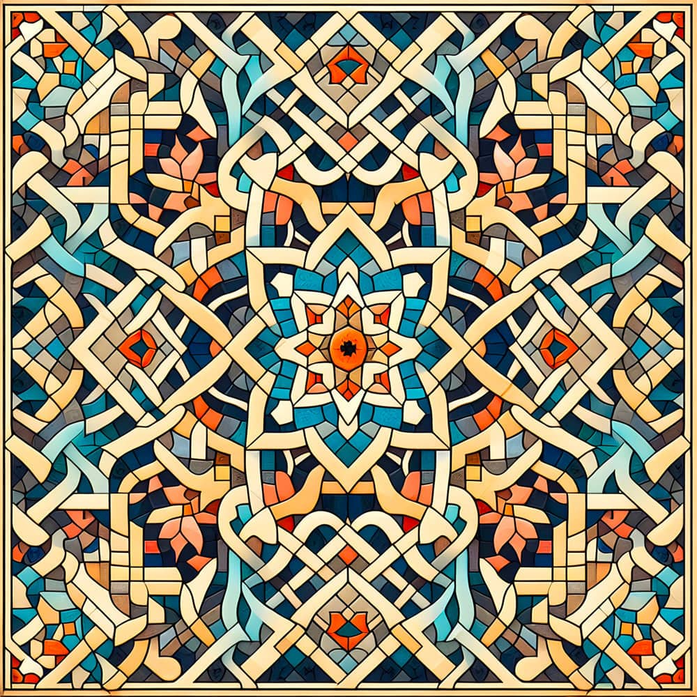 Carreau de Mosaïque Artisanal - Tableau Oriental - Fabulartz.fr