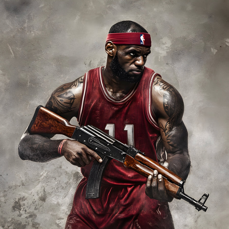 Tableau NBA LeBron Résilience – Cadre Déco Design