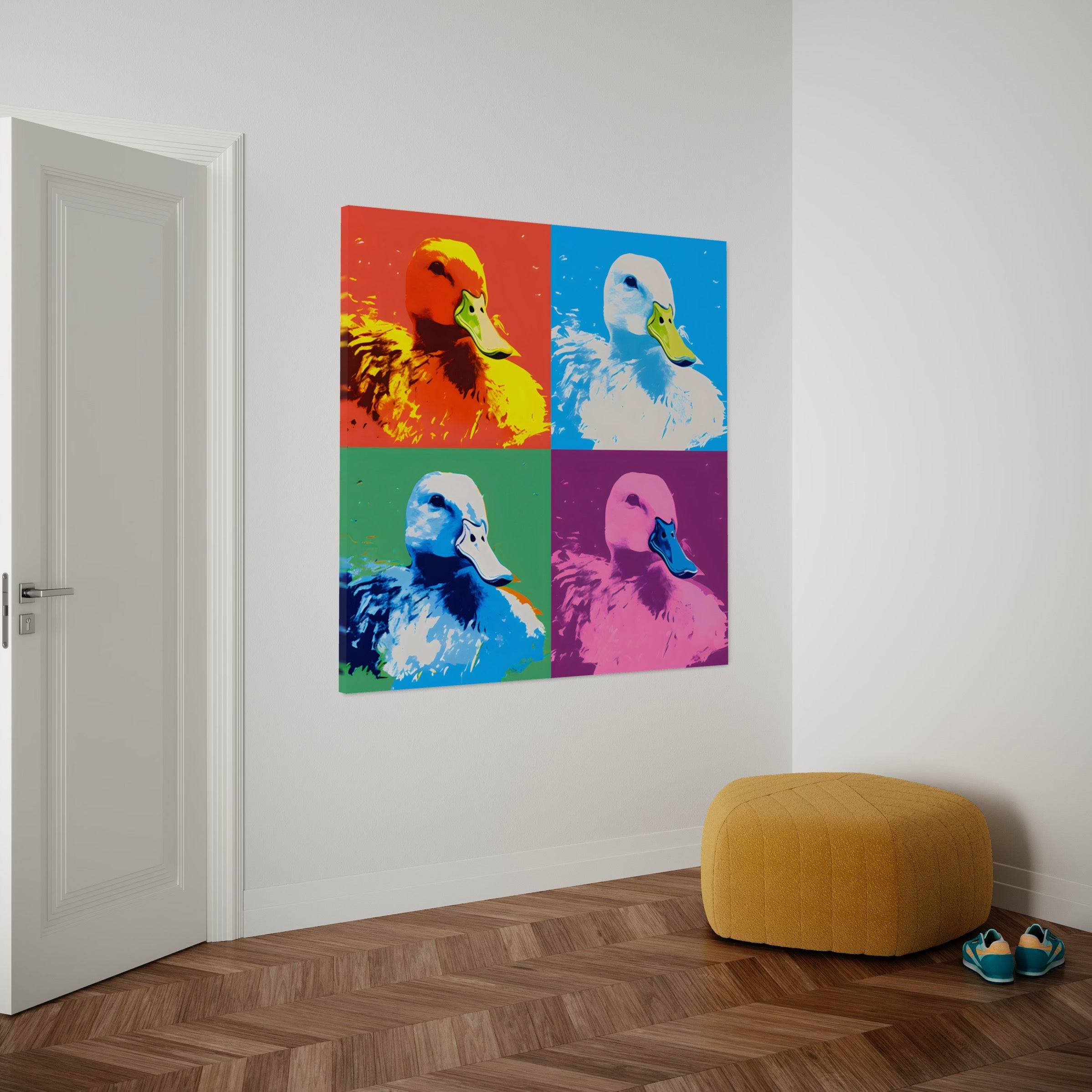 Colorful ducks | Tableau Canard Pop Art - Fabulartz.fr