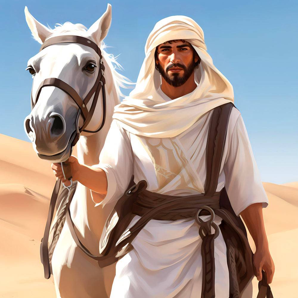 Compagnons du Désert - Tableau Oriental - Fabulartz.fr