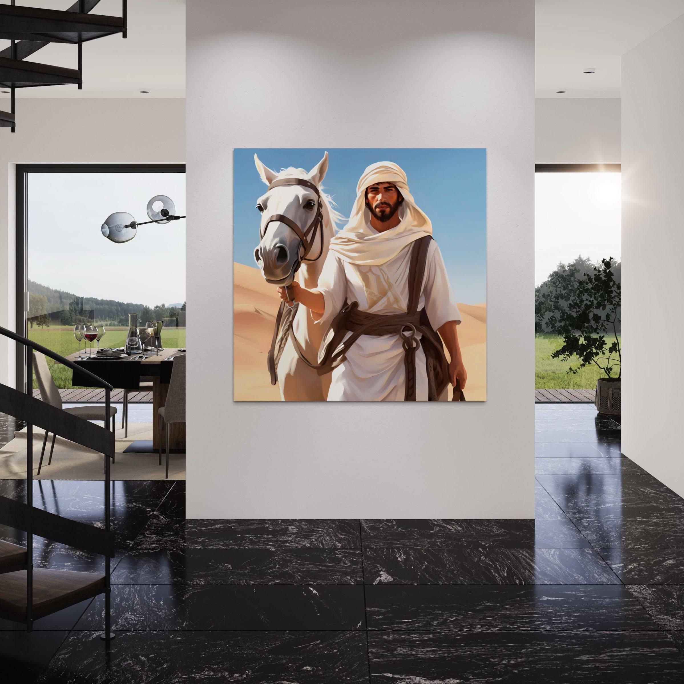 Compagnons du Désert - Tableau Oriental - Fabulartz.fr