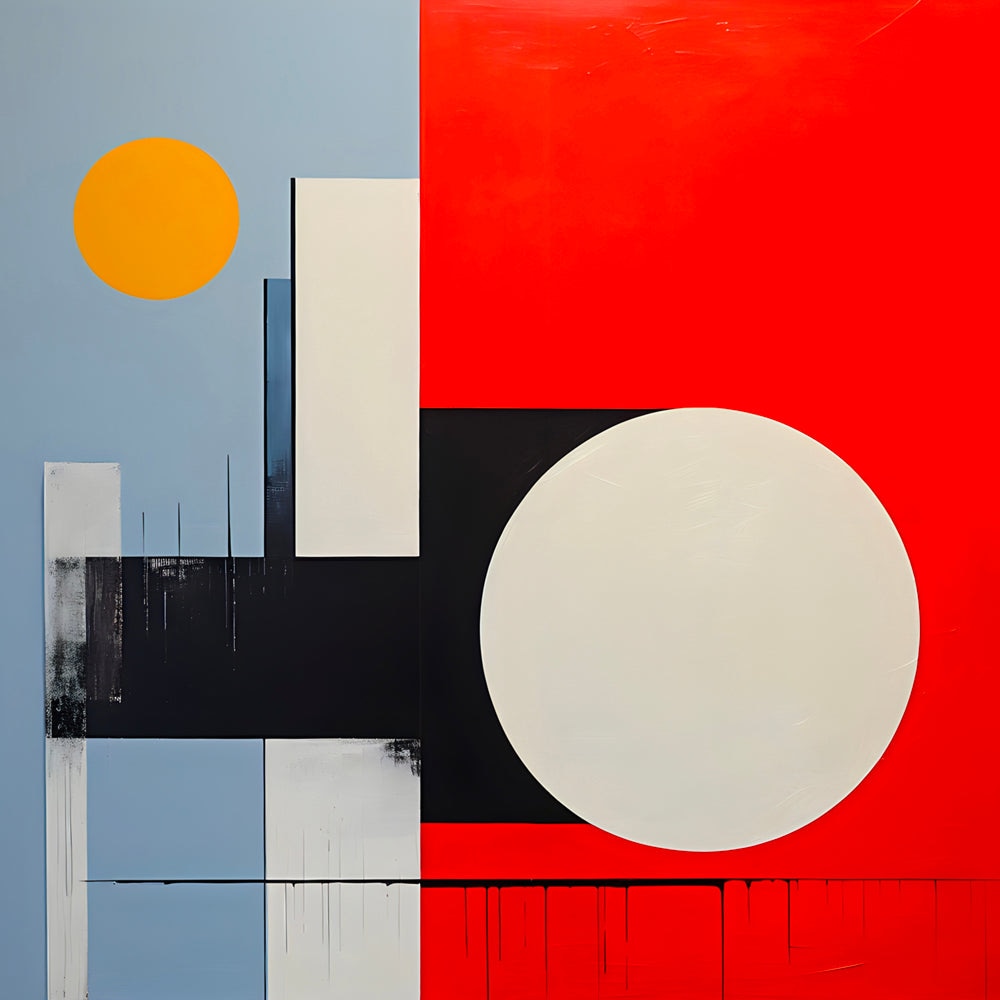 Contraste Géométrique - Tableau Abstrait - Fabulartz.fr