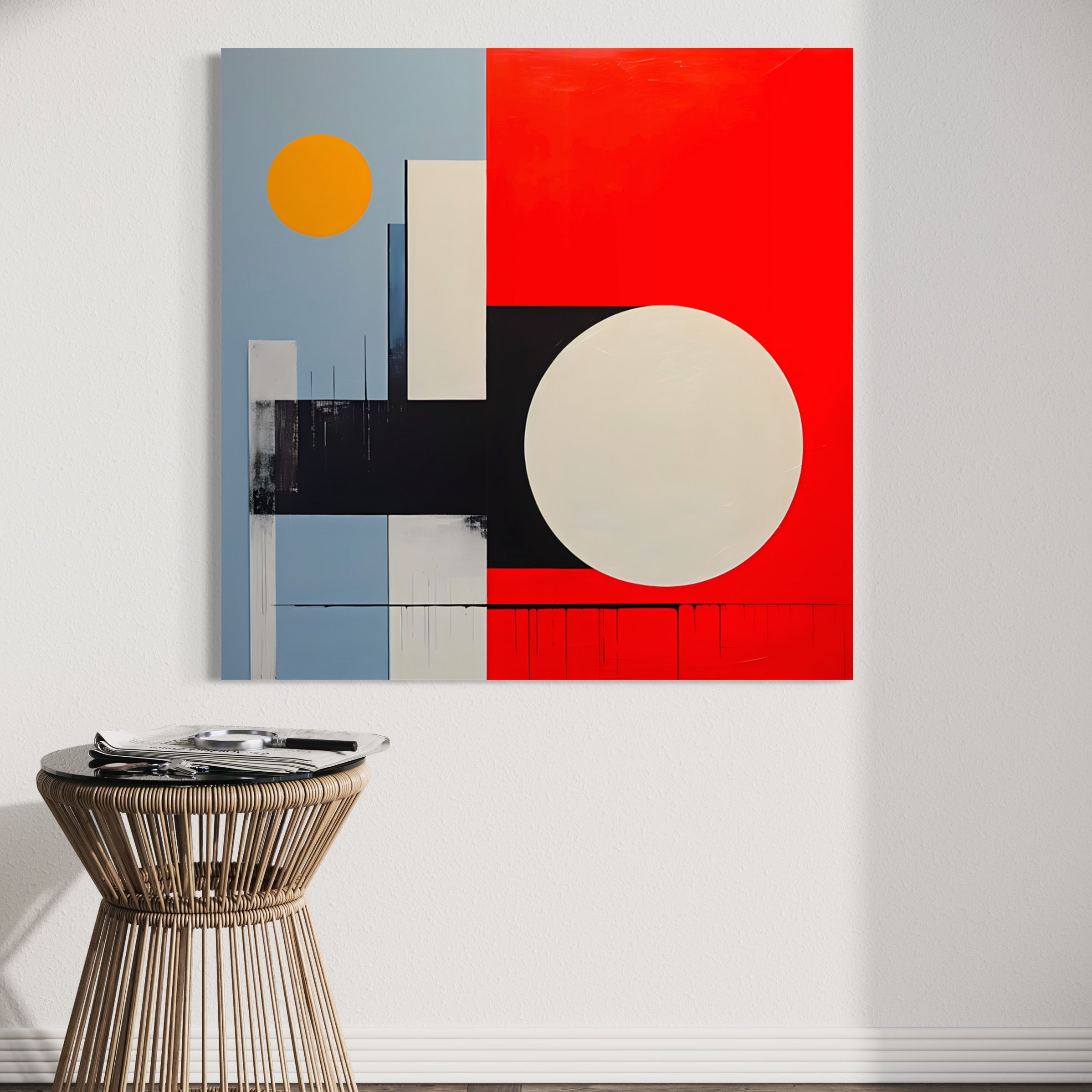 Contraste Géométrique - Tableau Abstrait - Fabulartz.fr