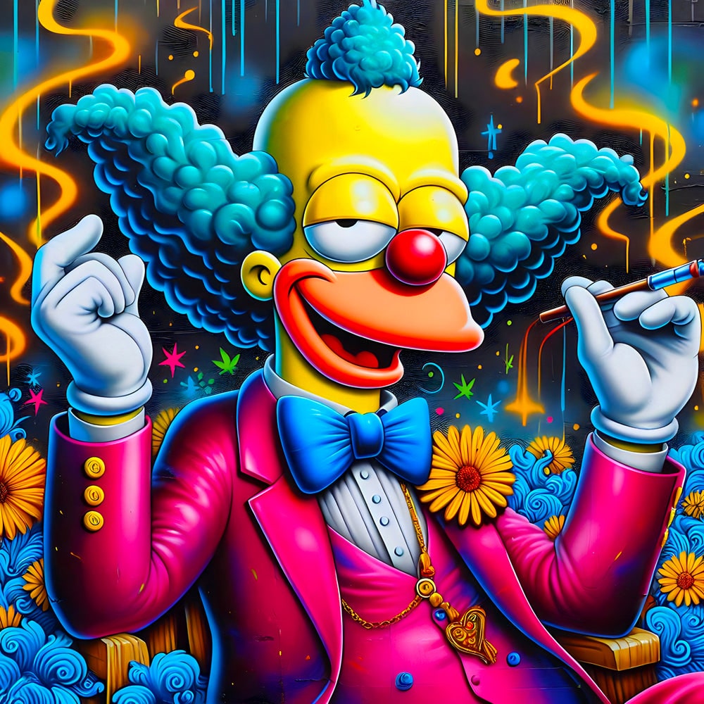 Crusty le Clown - Tableau Pop Art - Fabulartz.fr
