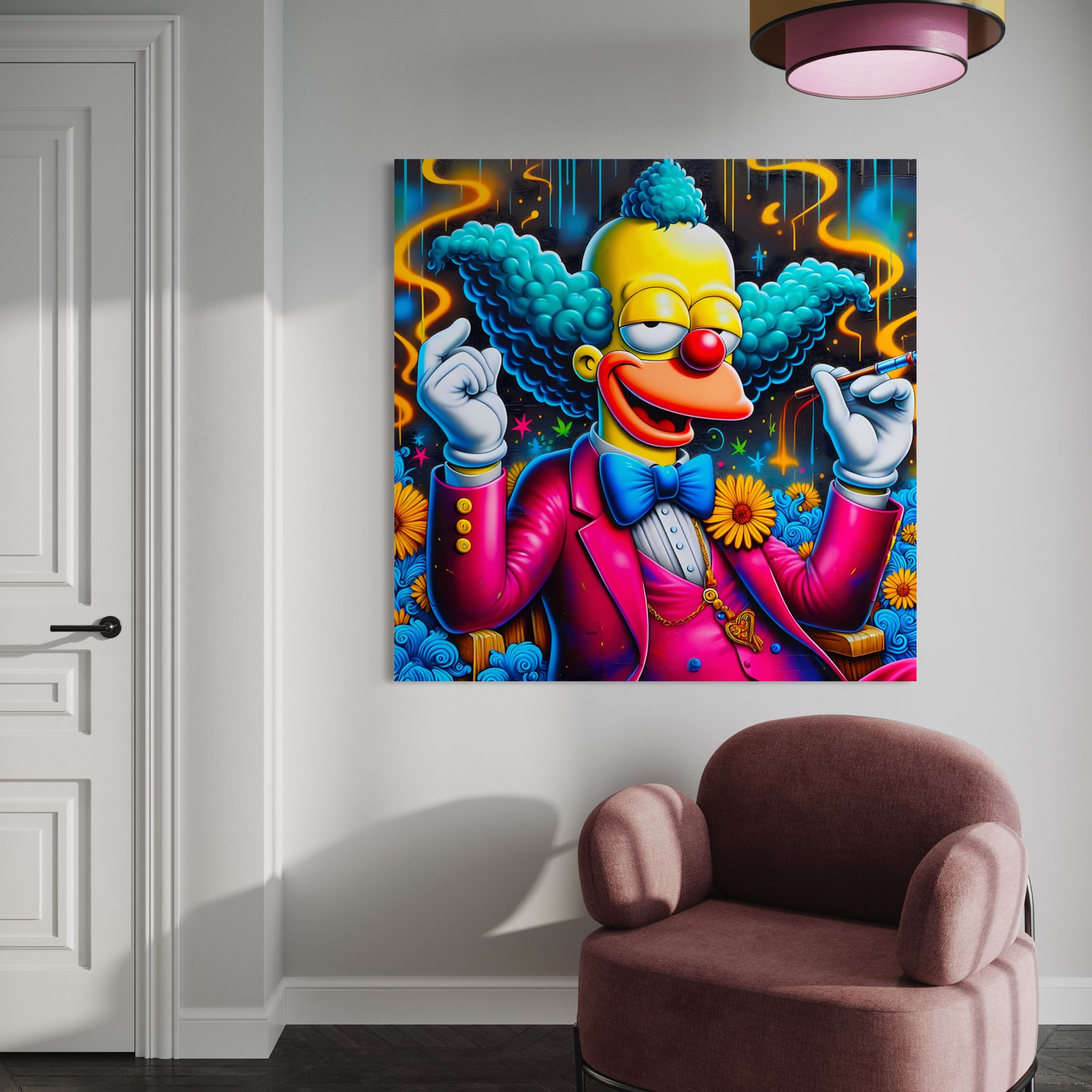 Crusty le Clown - Tableau Pop Art - Fabulartz.fr