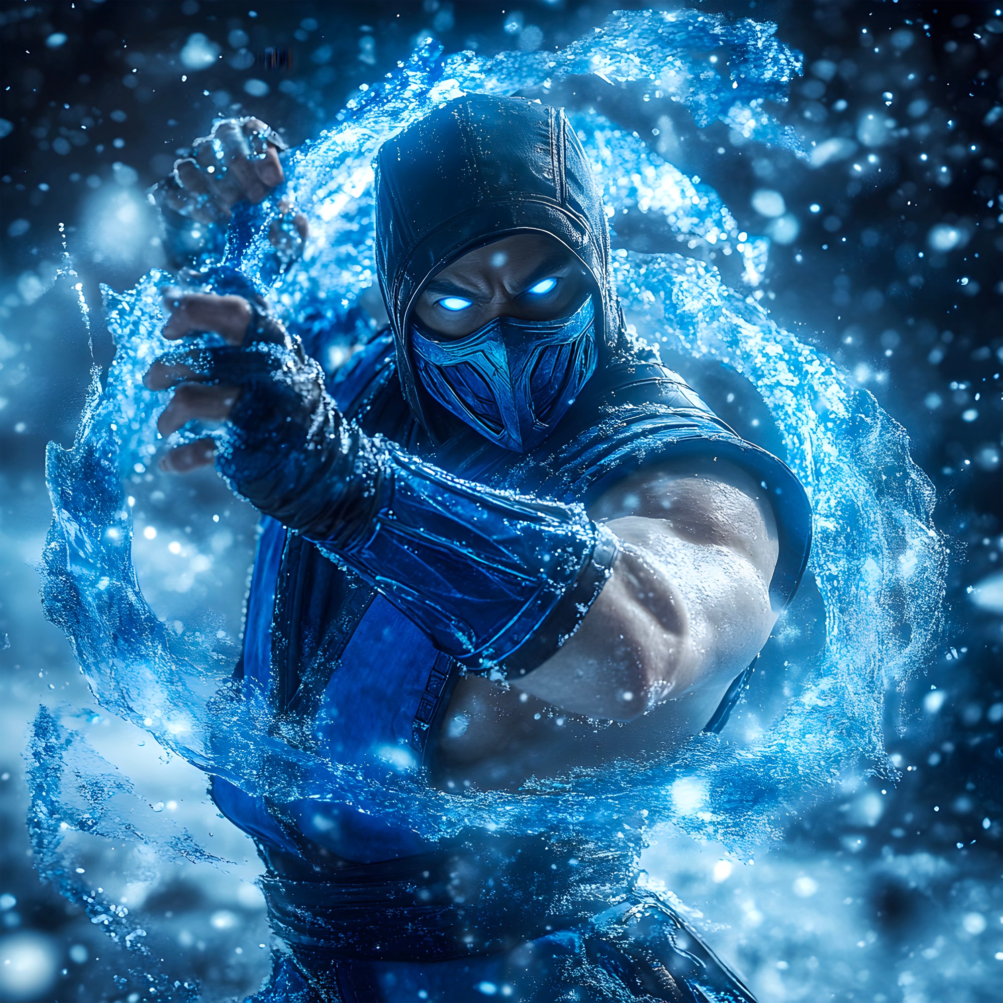 Tableau Mortal Kombat Maître des Glaces - Cadre Déco - Fabulartz.fr