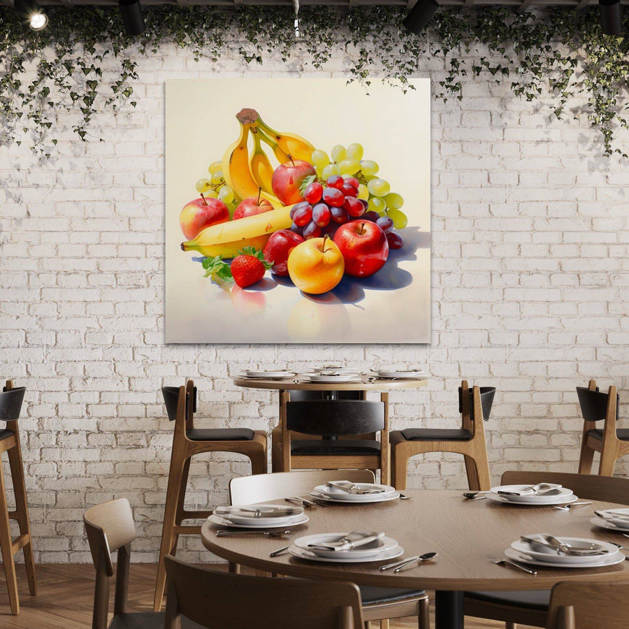 Tableau Cuisine "Festin Fruité" - Décoration Murale Moderne
