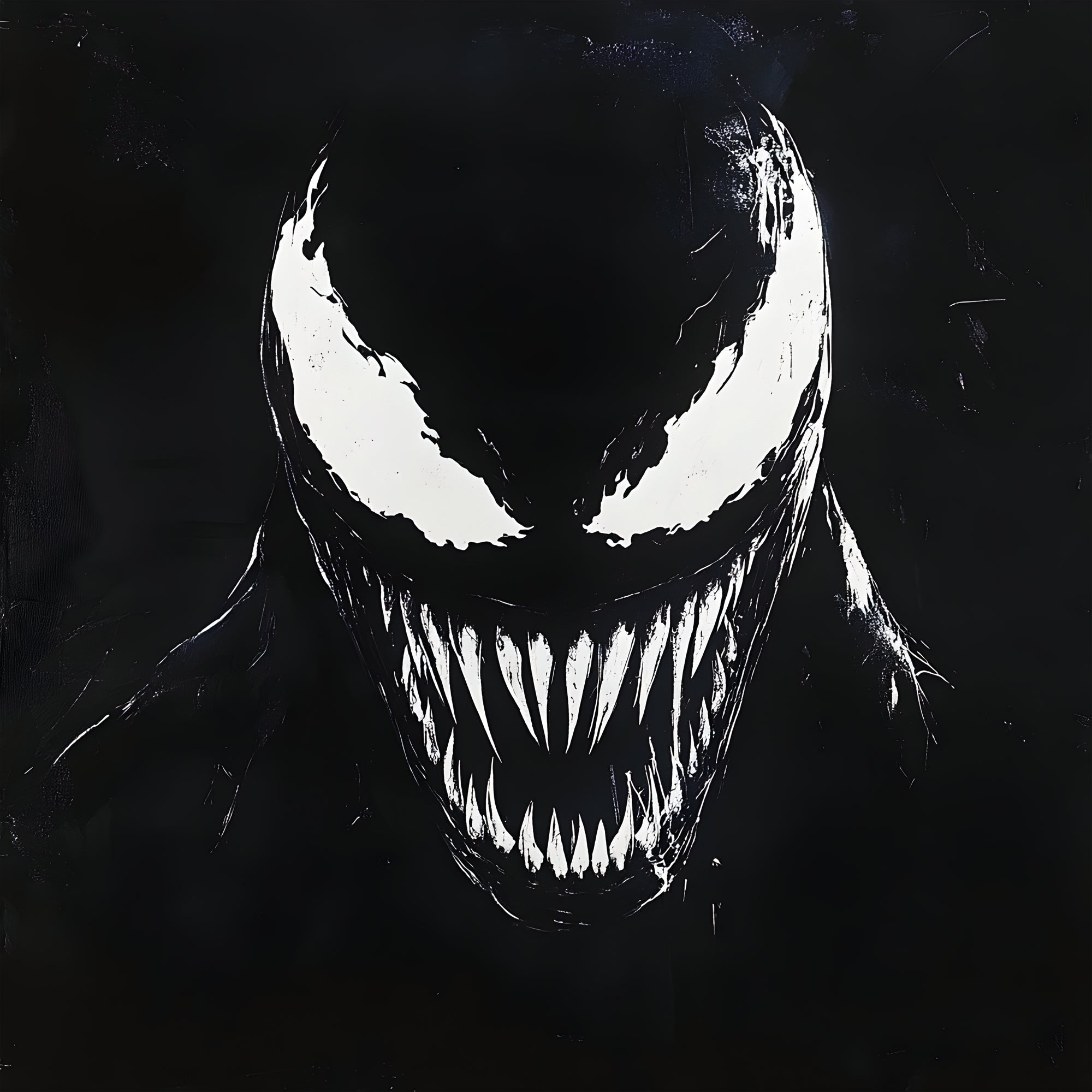 Tableau Venom Noir - Déco Murale Moderne - Fabulartz.fr