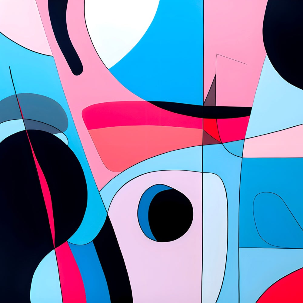 Dialogues Abstraits - Tableau Abstrait - Fabulartz.fr