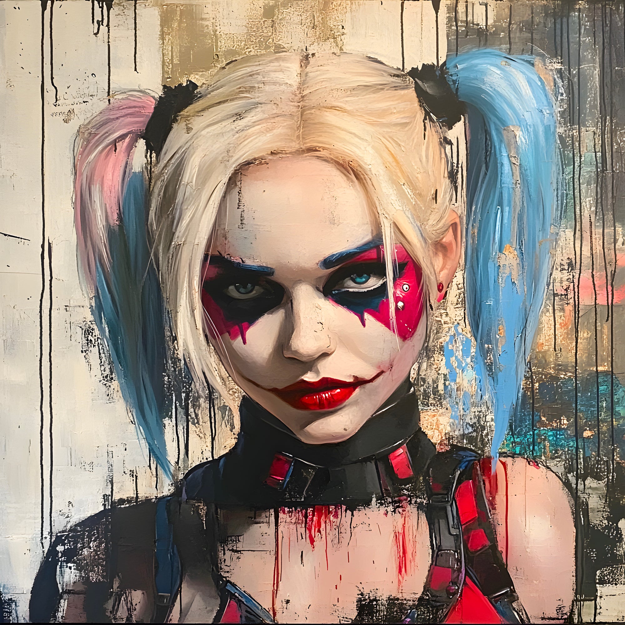 Tableau Harley Quinn Look de Glace – Déco Murale Moderne - Fabulartz.fr