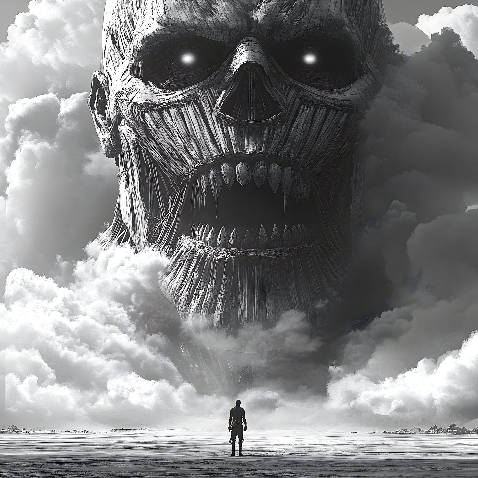 Tableau Attaque Des Titans Le Titan De L’Ombre - Décoration Murale - Fabulartz.fr