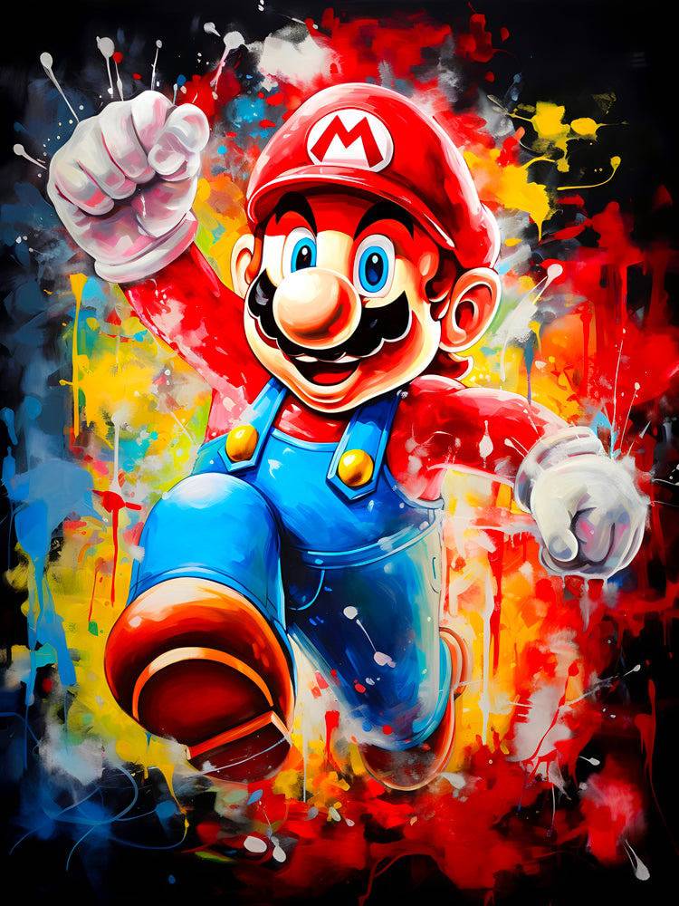 Dynamic Mario - Tableau Super Mario - Fabulartz.fr 