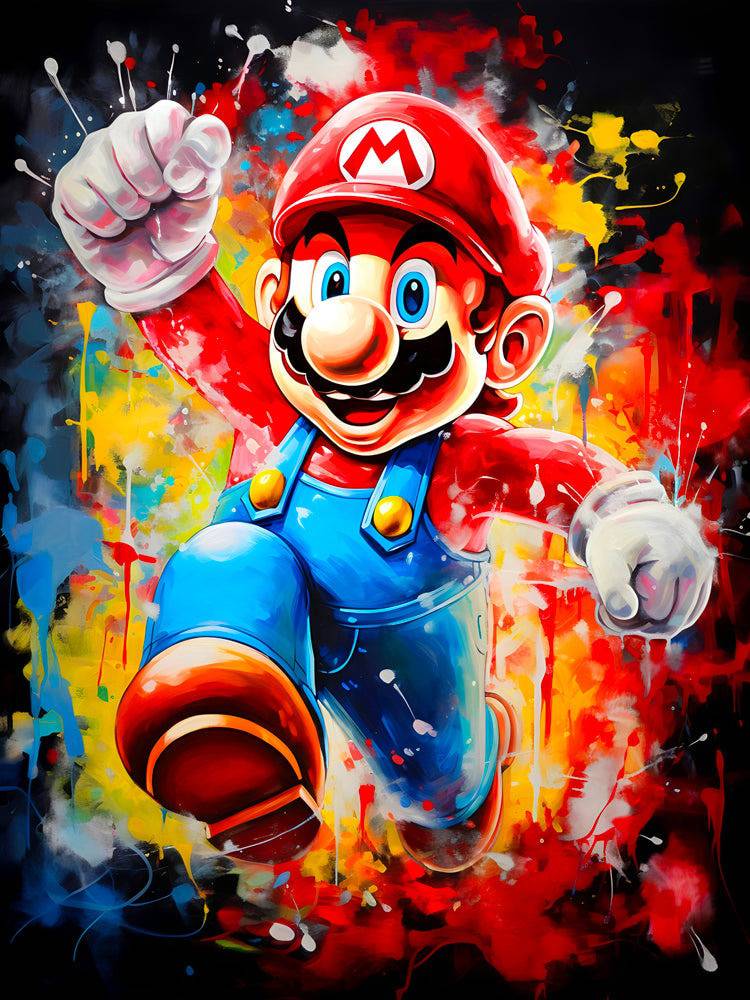 Dynamic Mario - Tableau Super Mario - Fabulartz.fr