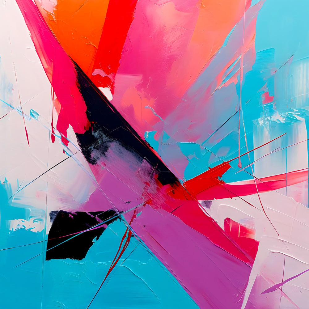 Éclat chromatique - Tableau Abstrait - Fabulartz.fr