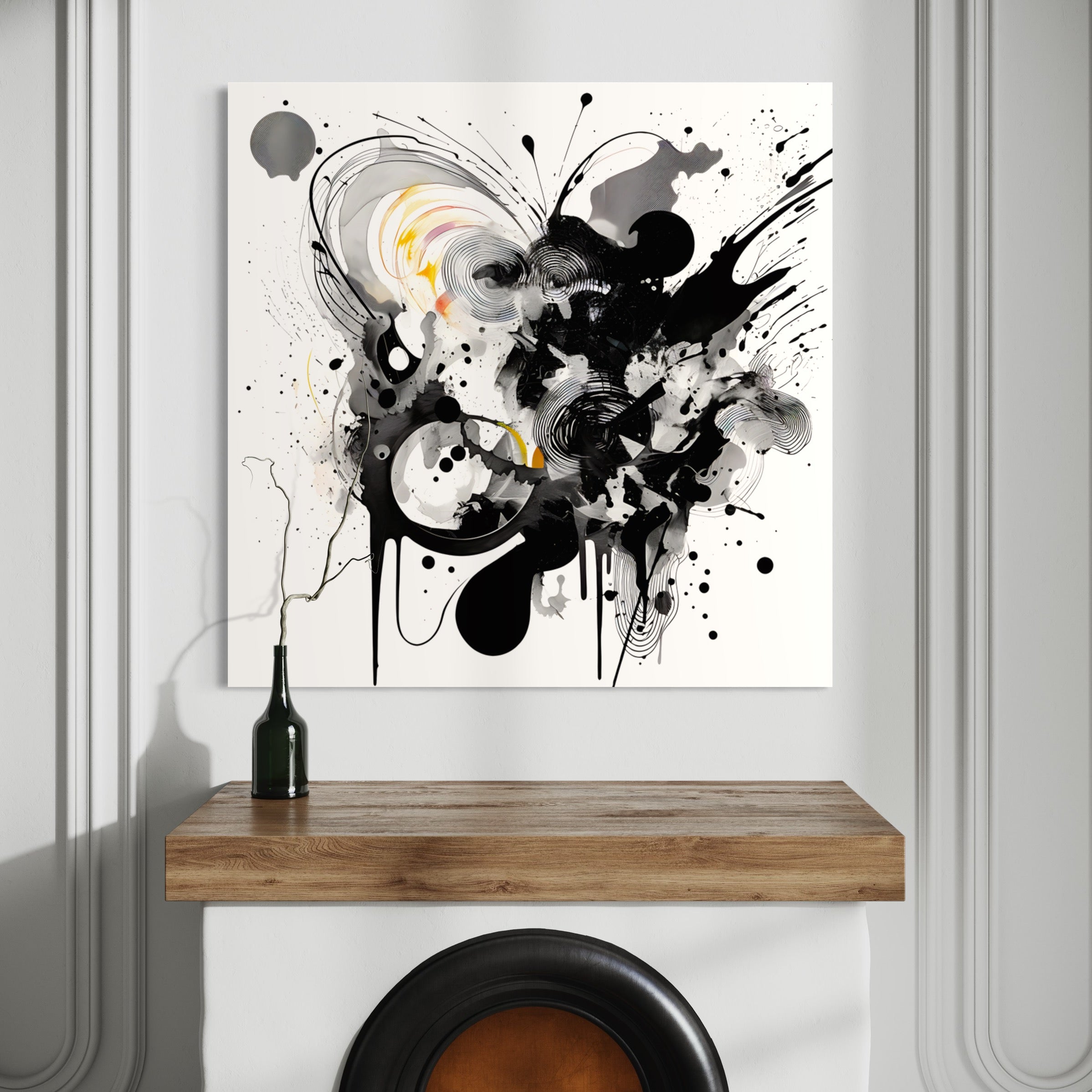 Éclats et Ombres - Tableau Abstrait - Fabulartz.fr
