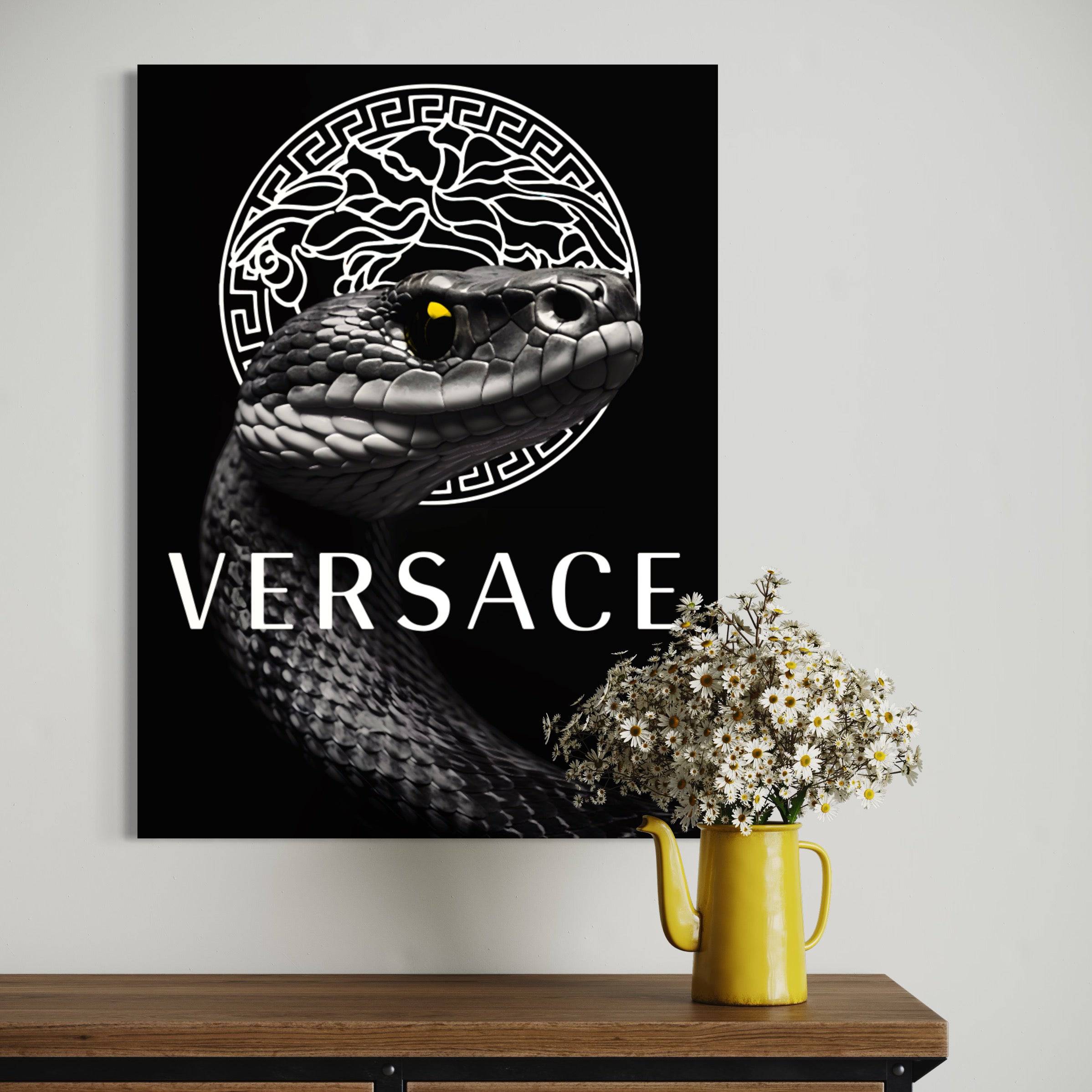 Enigmatic Snake - Tableau Luxe Versace Serpent - Fabulartz.fr 