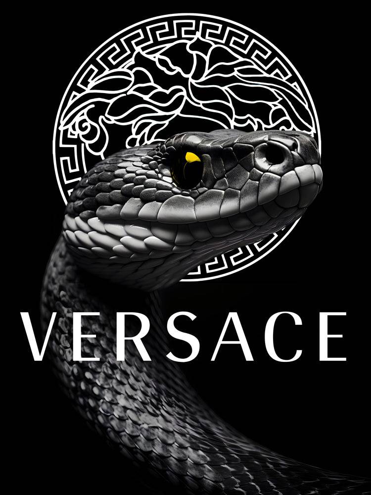 Enigmatic Snake - Tableau Luxe Versace Serpent - Fabulartz.fr 