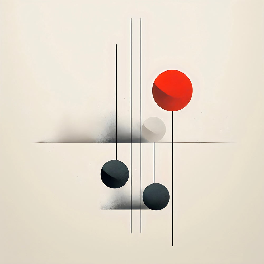 Équilibre Géométrique - Tableau Abstrait - Fabulartz.fr