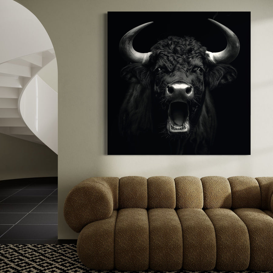 Pittura Spagna Toro Ruggente - Cadre Déco Murale