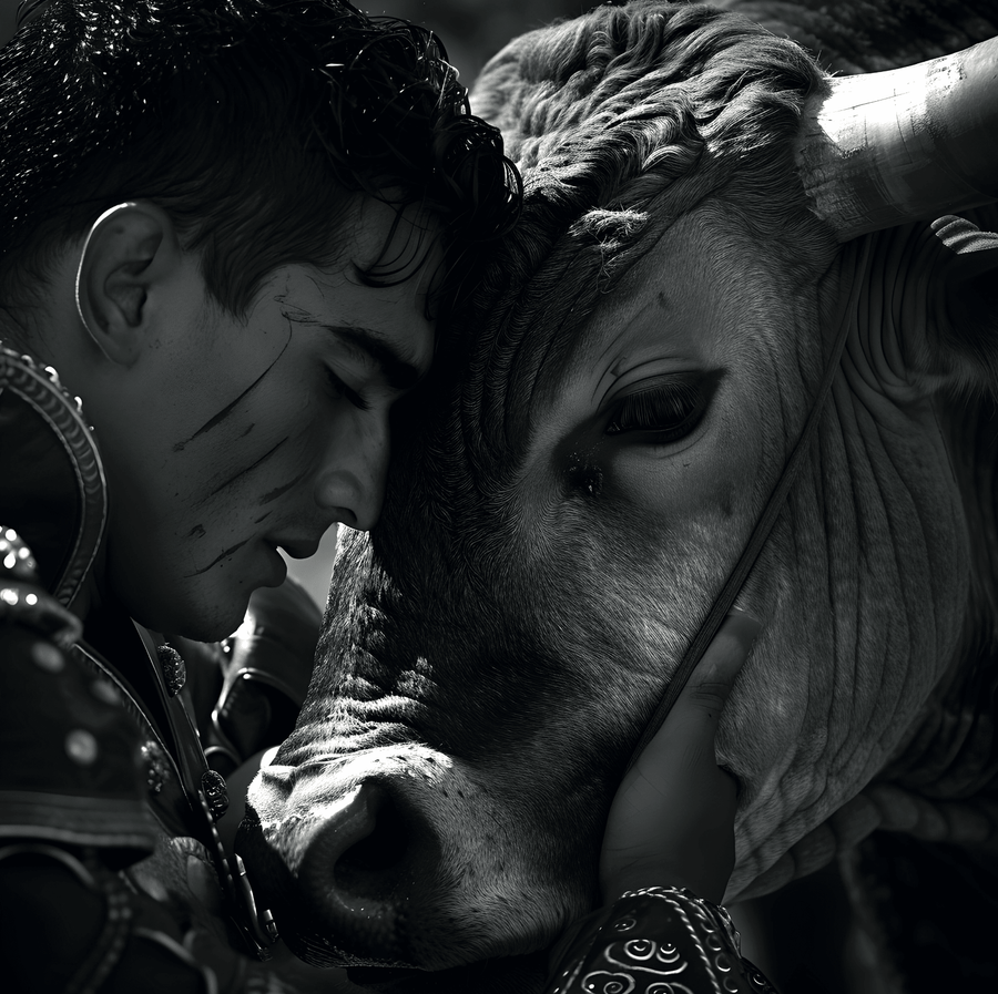 Pittura Spagna Matador e Toro - Decorazione Murale