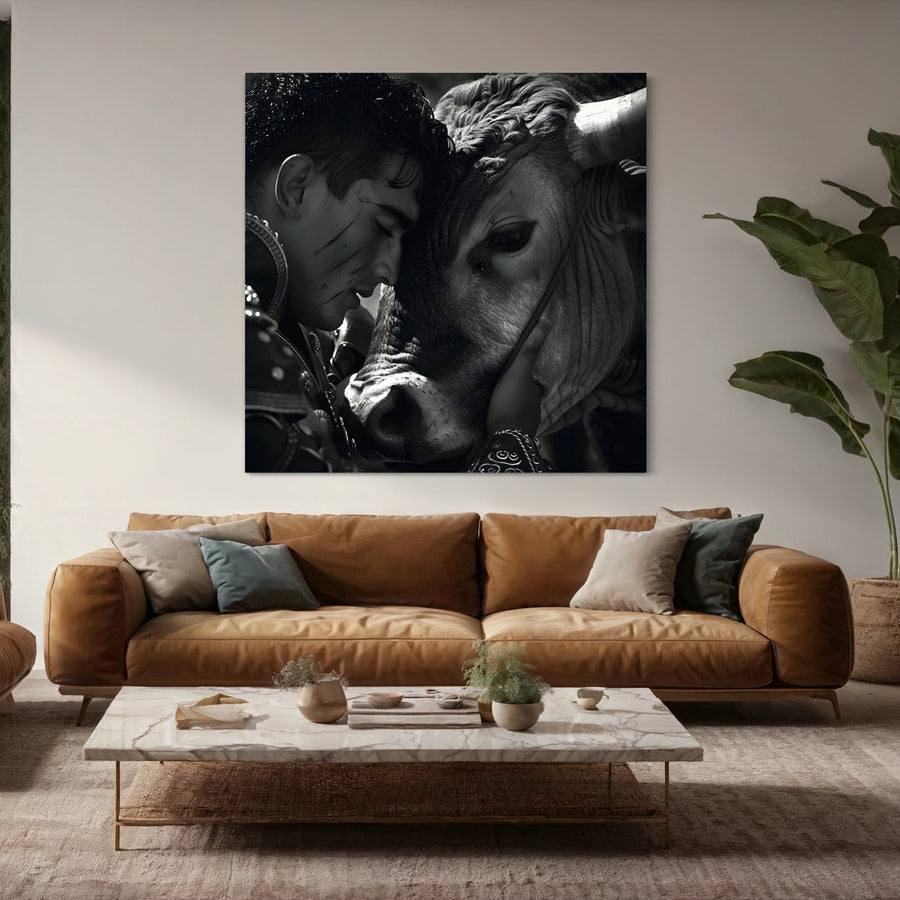 Pittura Spagna Matador e Toro - Decorazione Murale
