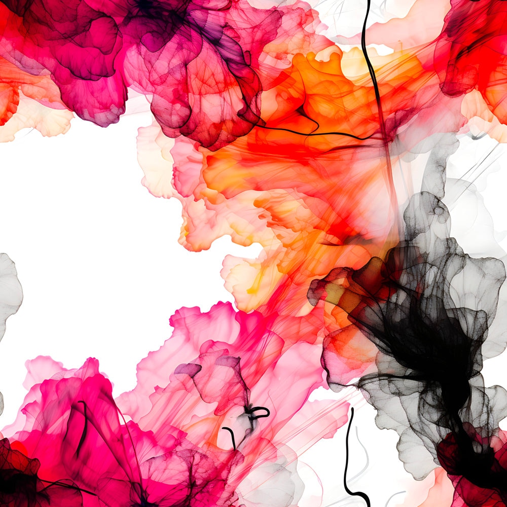 Explosion Florale - Tableau Abstrait - Fabulartz.fr