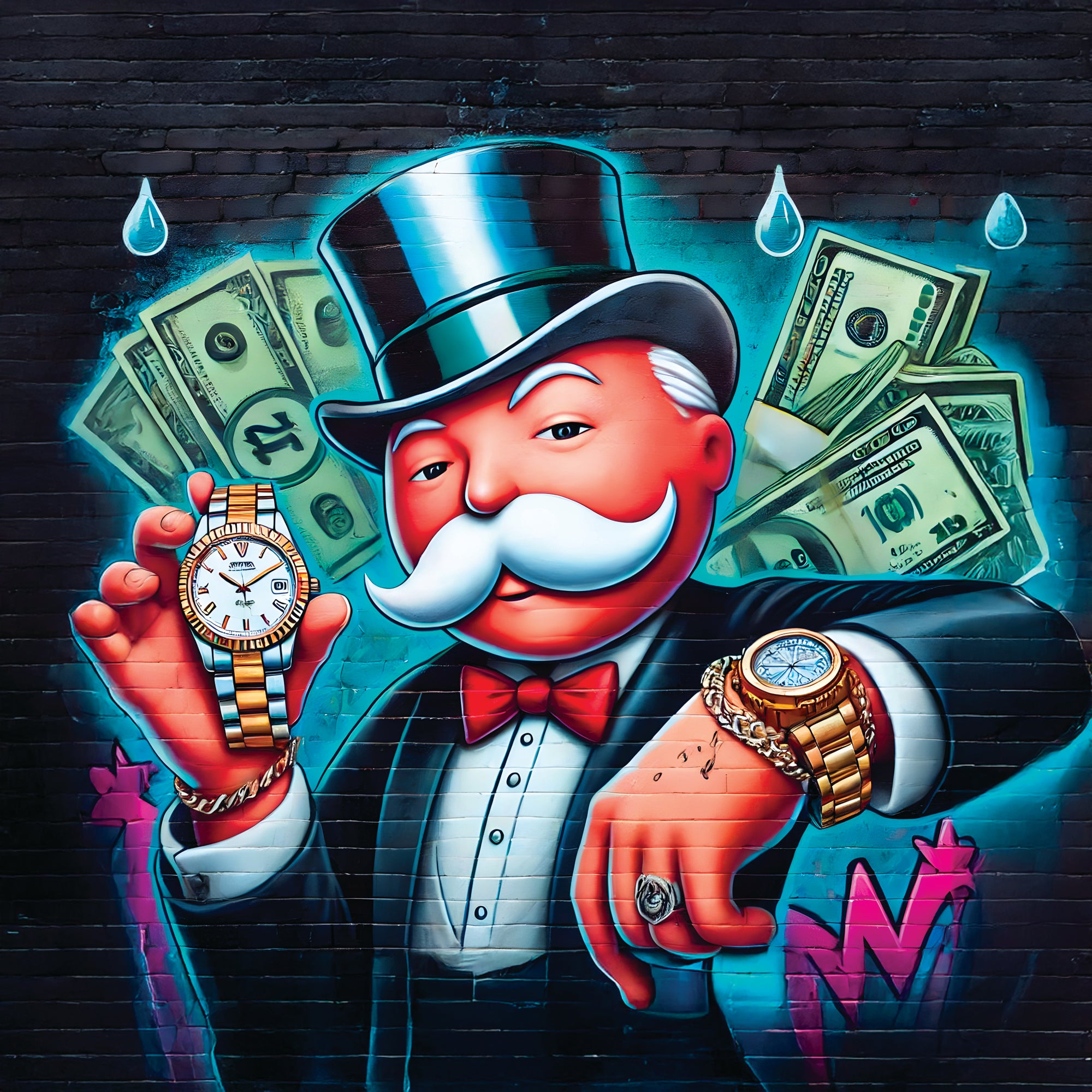 Tableau Monopoly Luxe - Décoration Murale Design