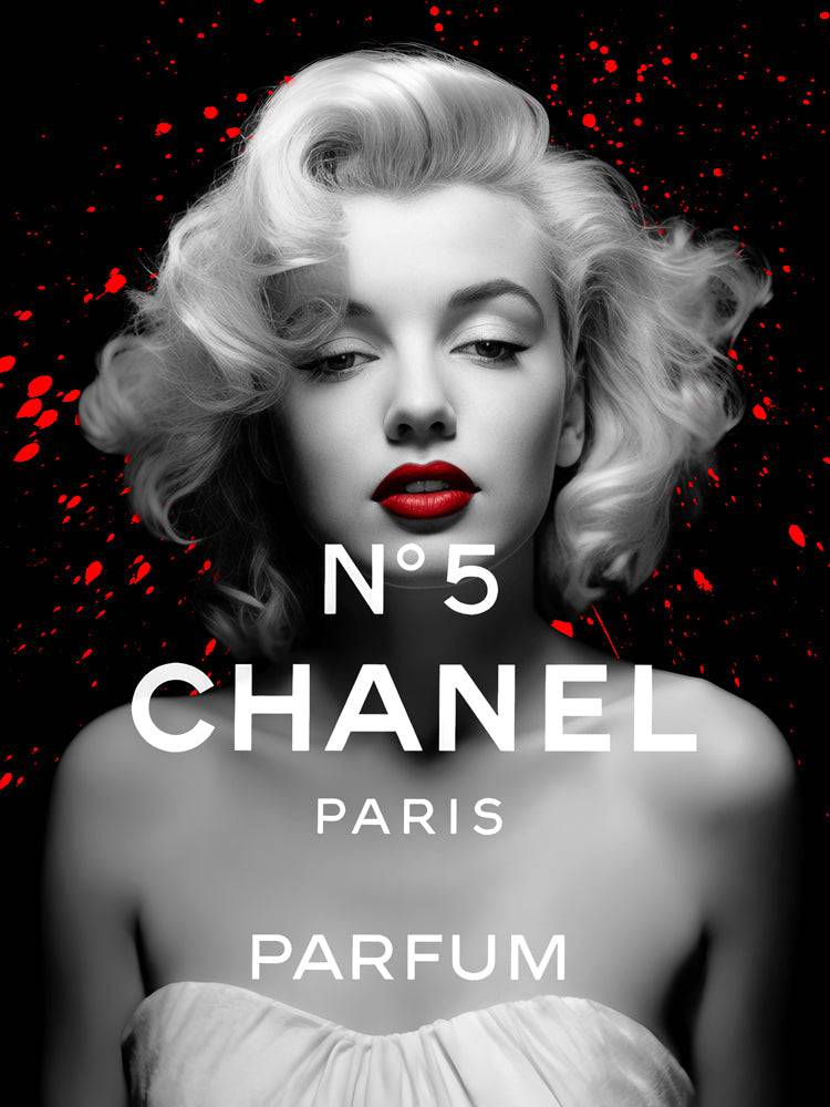 Fashioned in Grace - Tableau Luxe Chanel Marilyn Monroe - Fabulartz.fr 