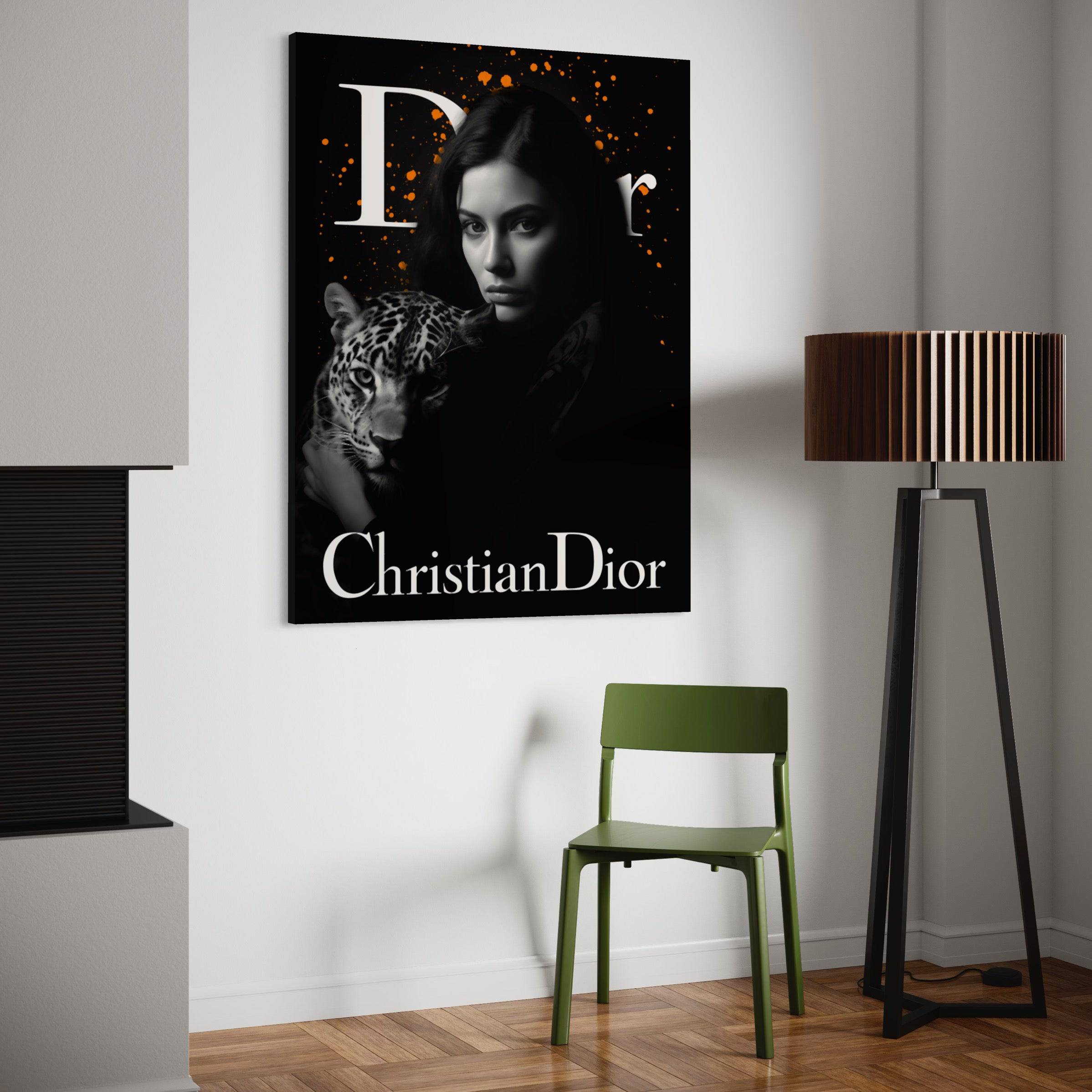 Feline Fascination - Tableau Luxe Christian Dior - Fabulartz.fr 
