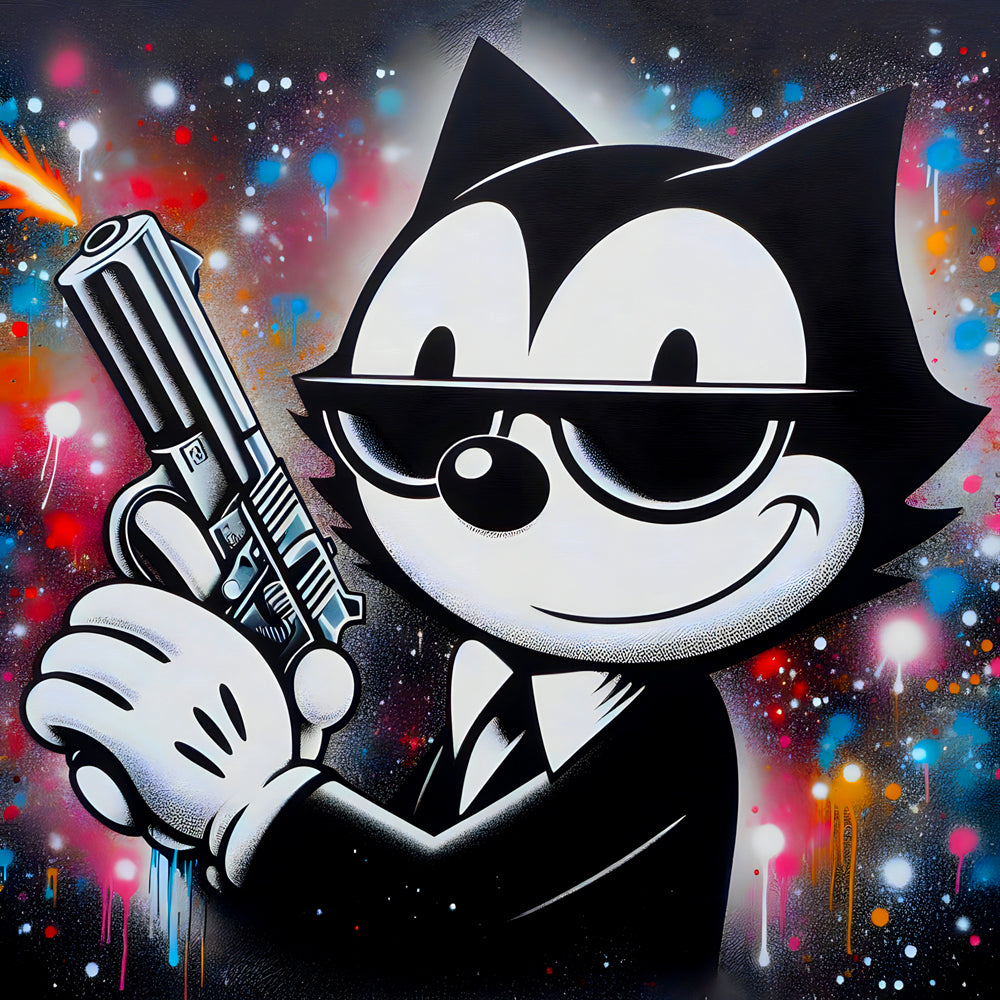 Felix le Chat - Tableau Pop Art - Fabulartz.fr