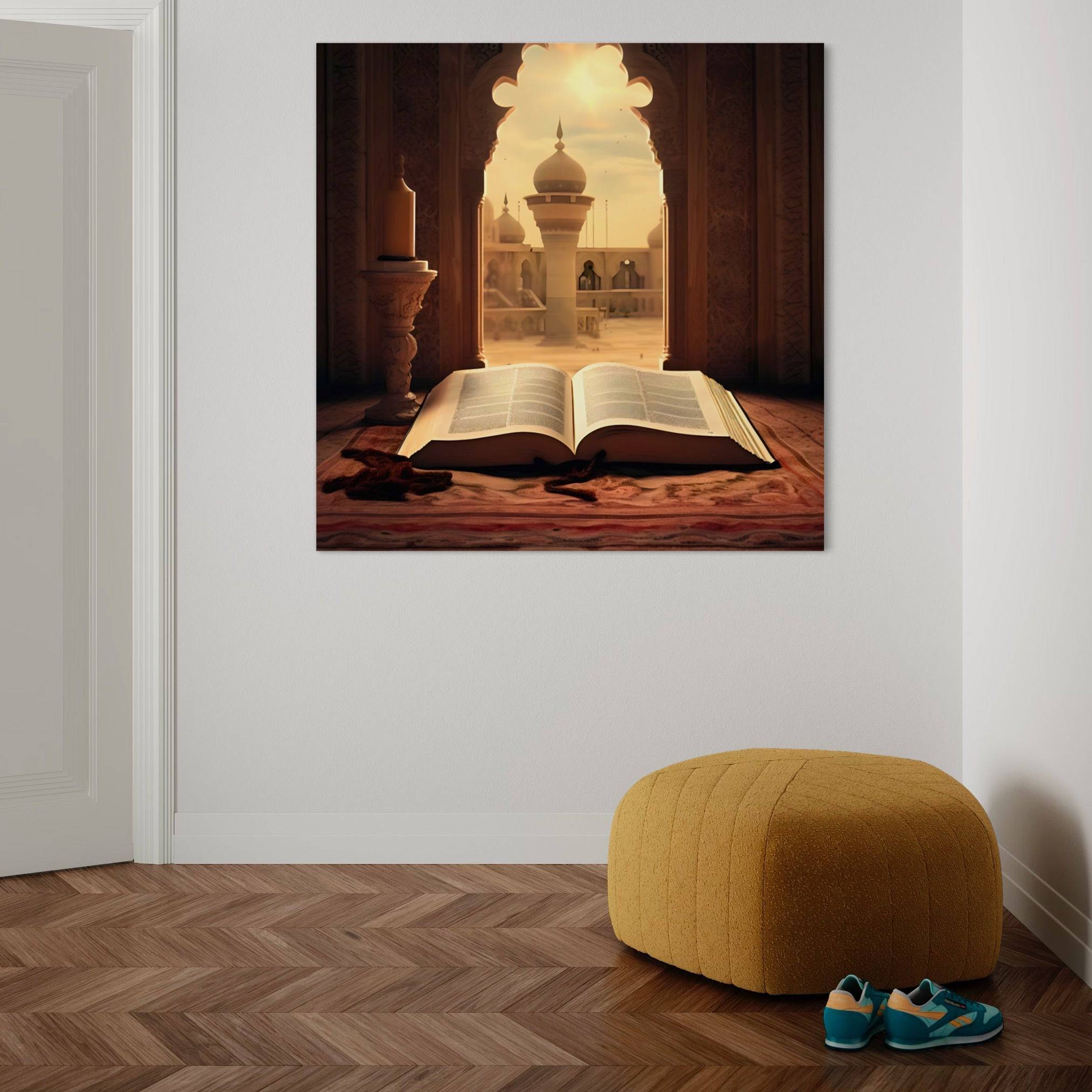 Fenêtre sur la Spiritualité : Contemplation et Connaissance - Tableau Islam - Fabulartz.fr