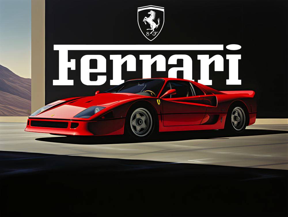 Ferrari Super Car - Tableau voiture Ferrari - Fabulartz.fr