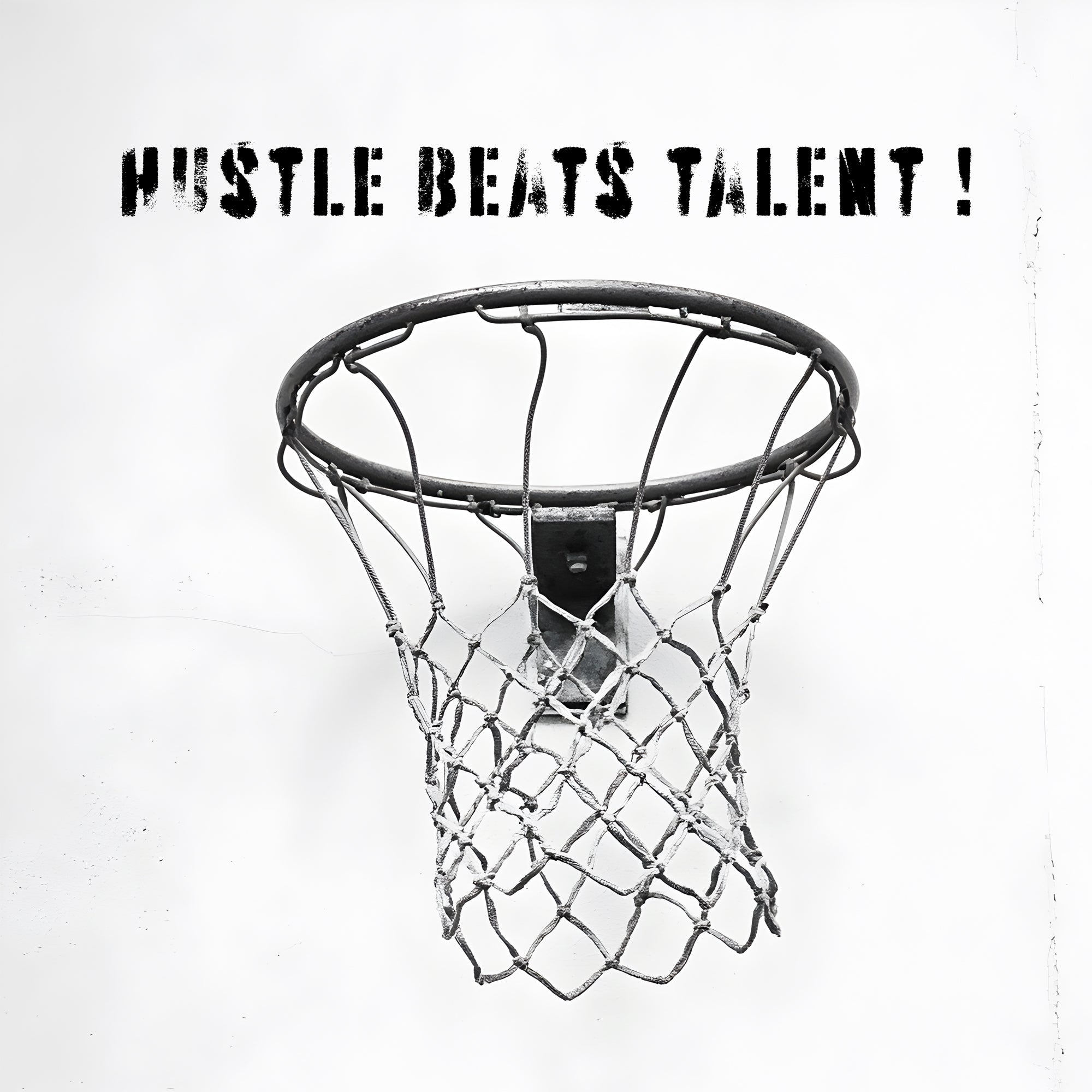 Tableau Motivation Hustle Beats Talent – Décoration Murale - Fabulartz.fr